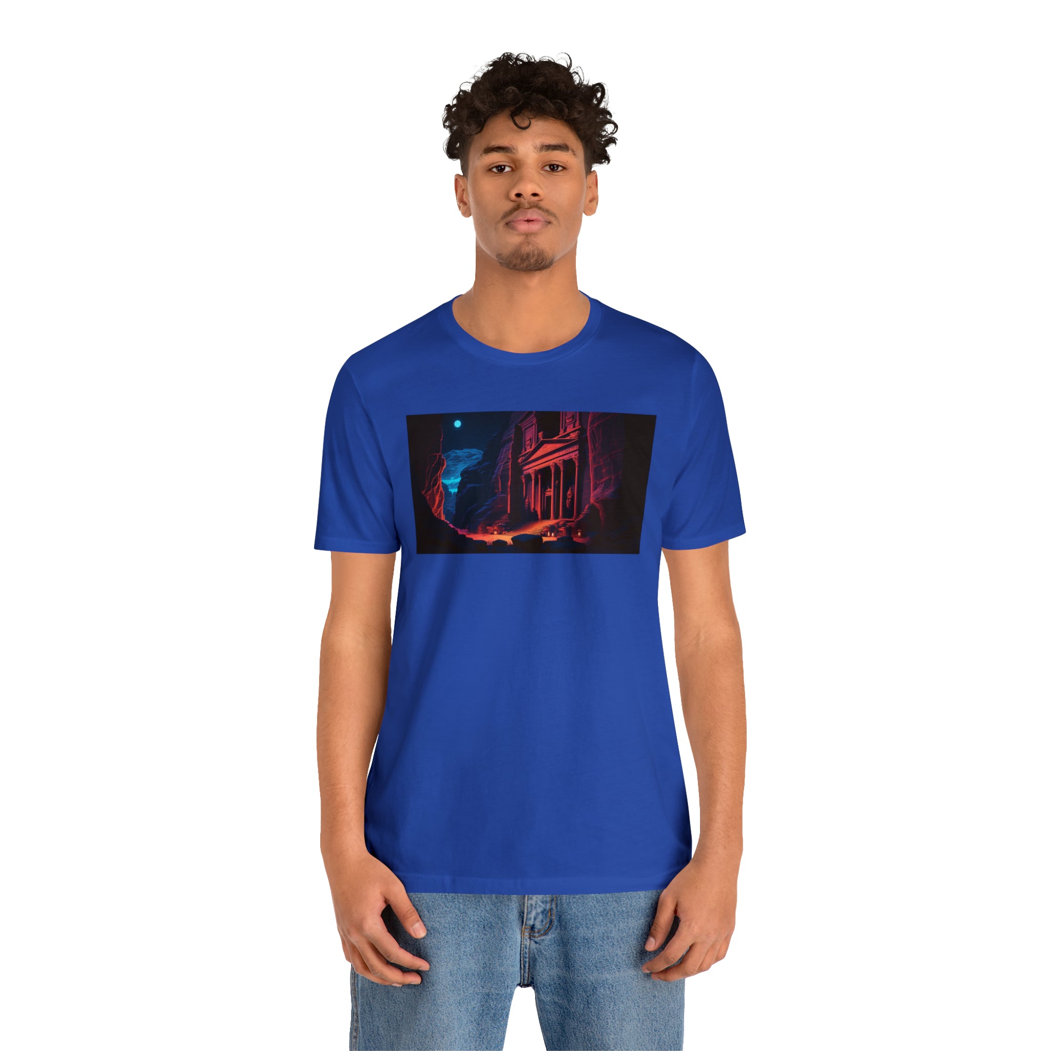 Unisex Jersey Short Sleeve Tee - Petra Caves, Jordan