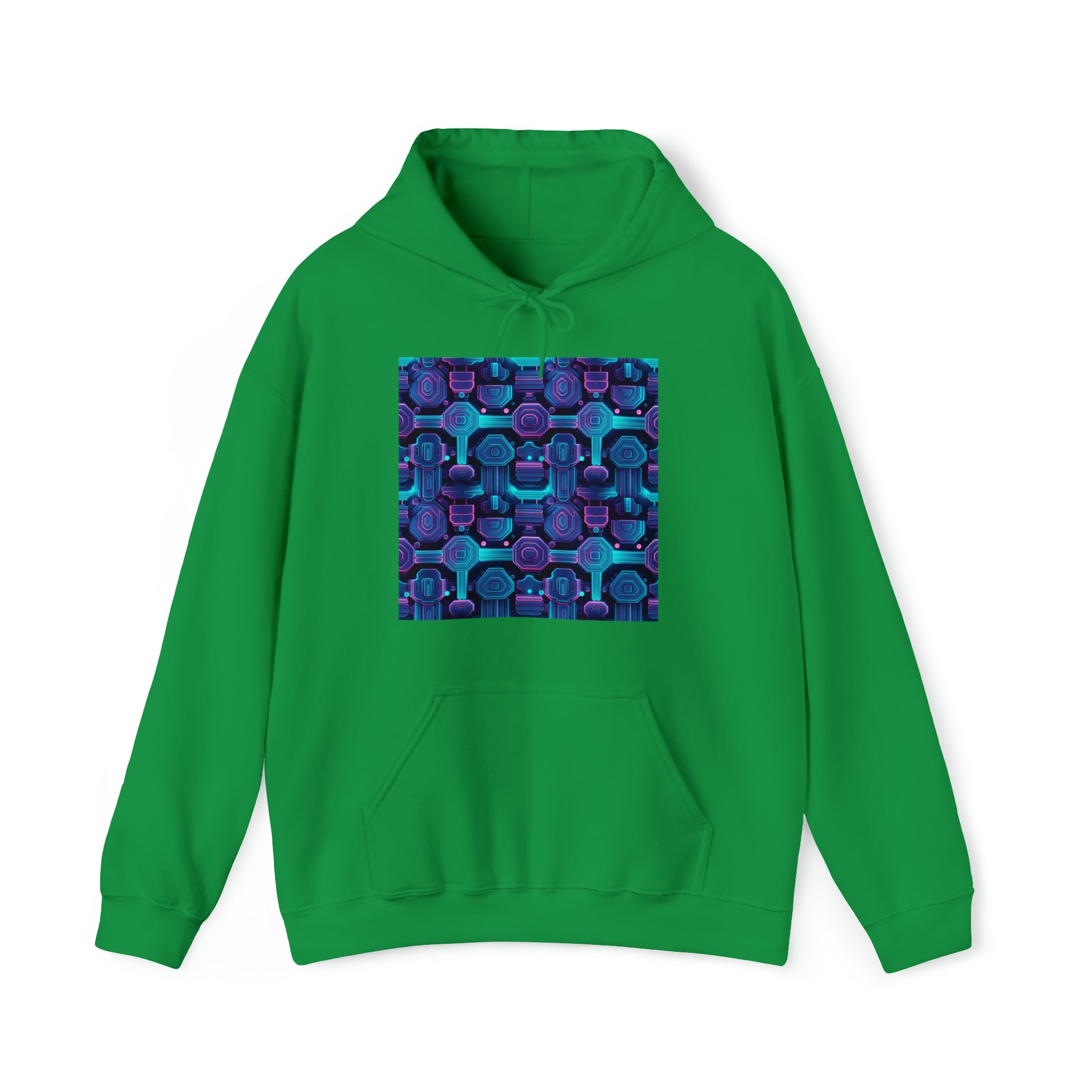 Unisex Heavy Blend™ Hooded Sweatshirt - Abstract Neon Designs 02