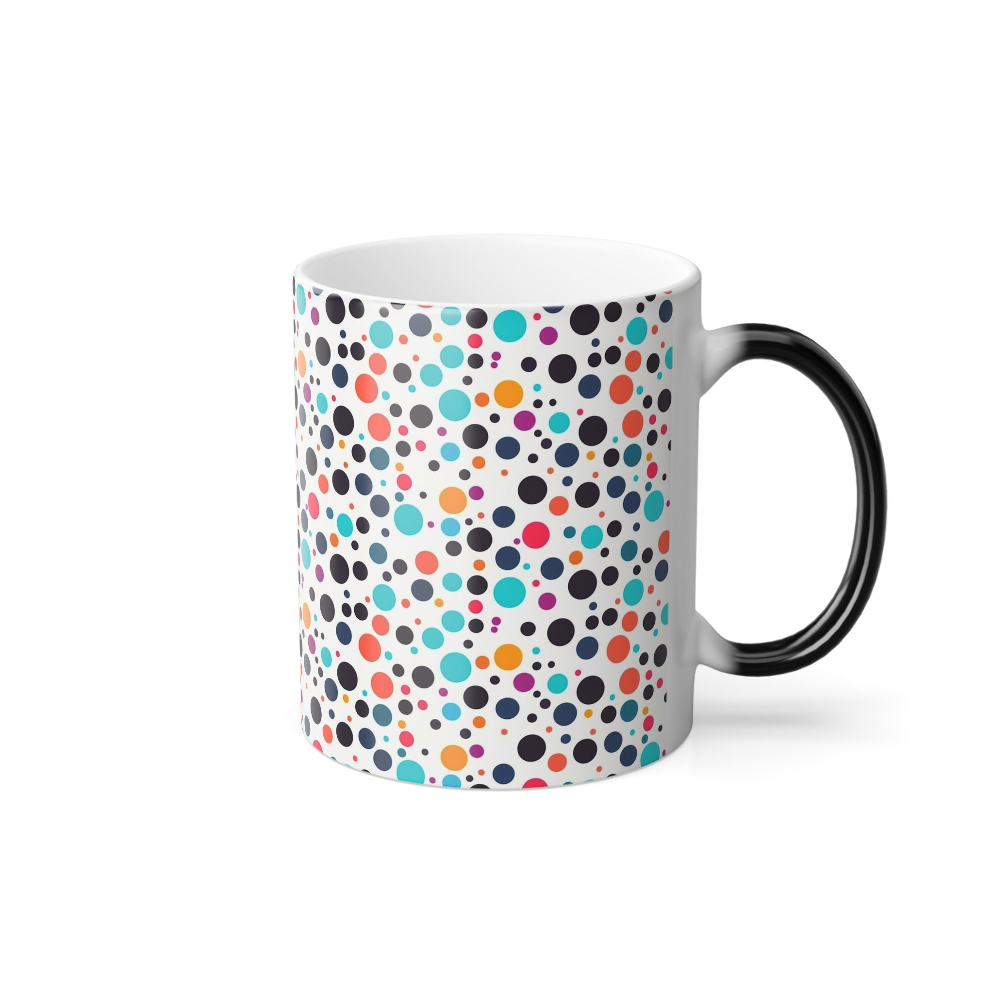 Color-Changing Mug, 11oz — Polka Dots