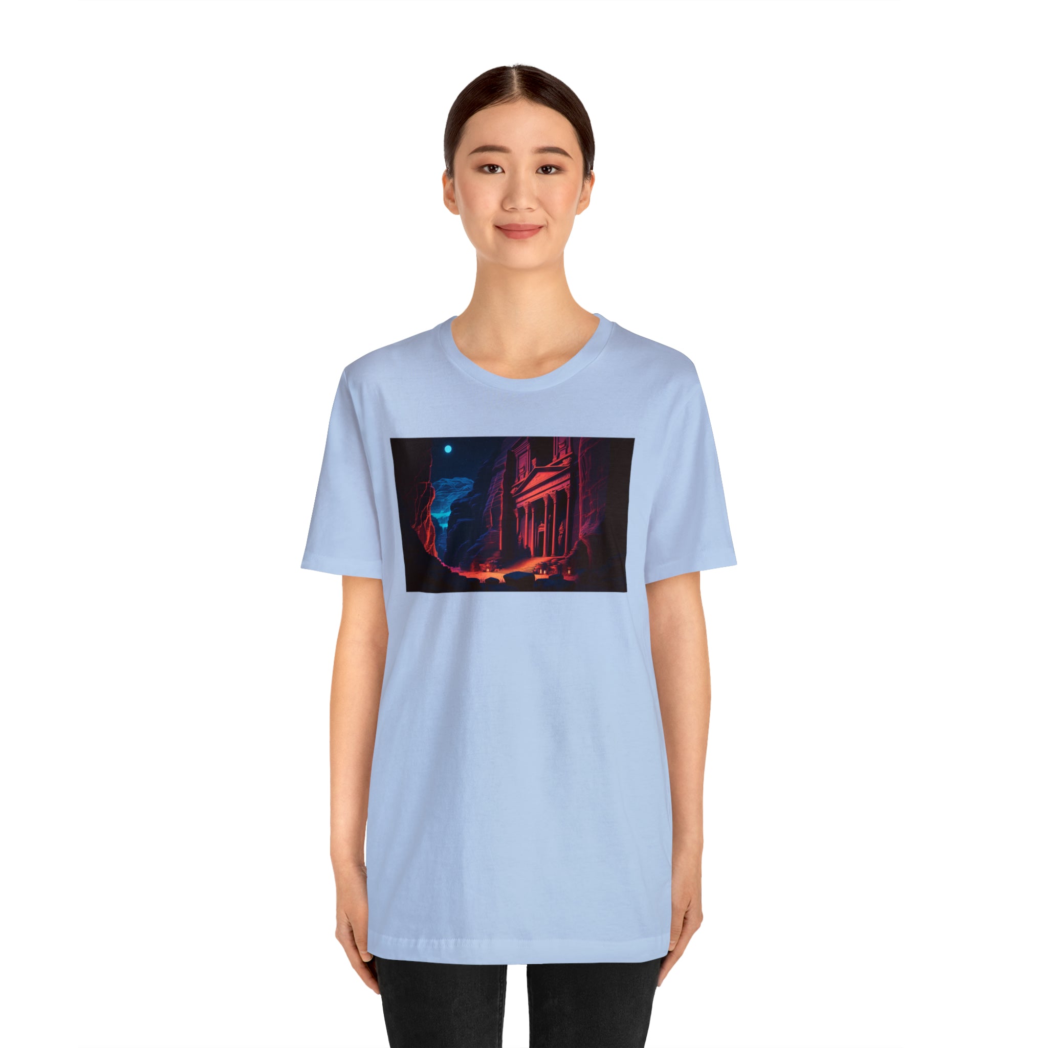 Unisex Jersey Short Sleeve Tee - Petra Caves, Jordan