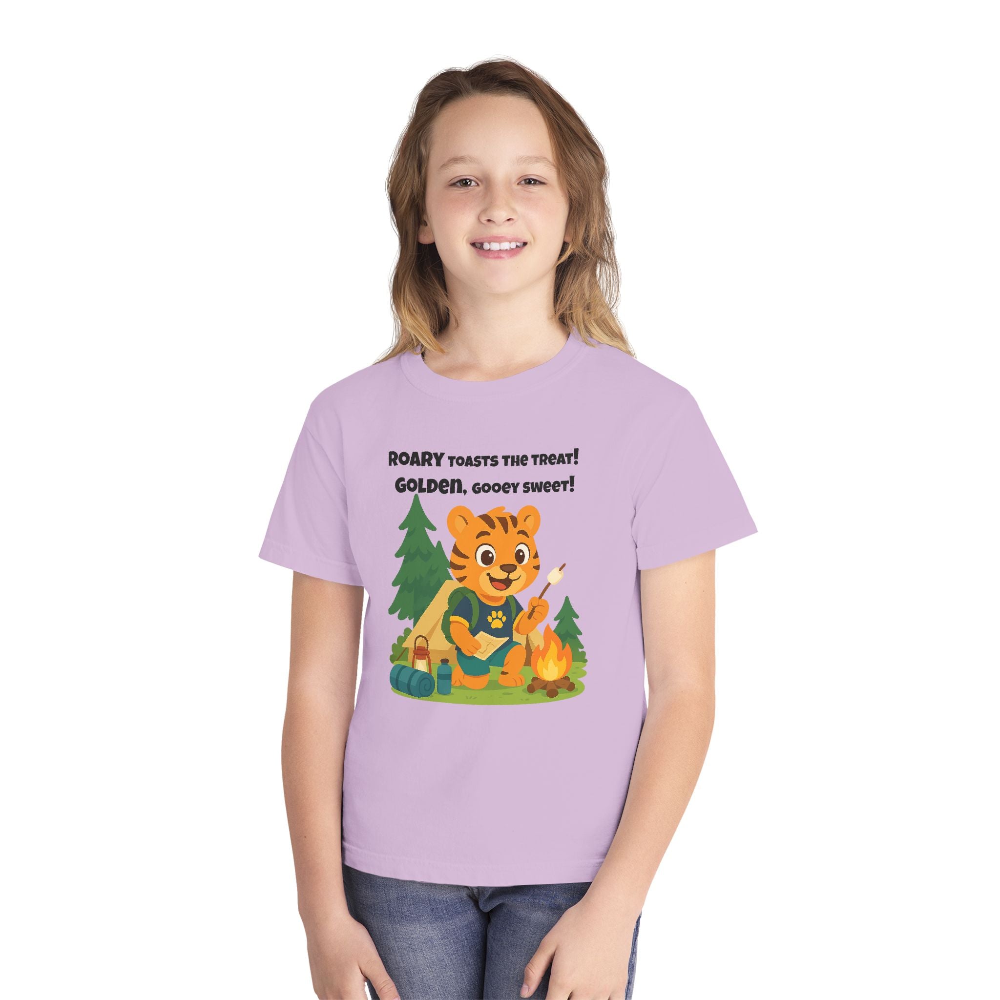 Youth Midweight Cotton Tee - Roary's Camping Adventures