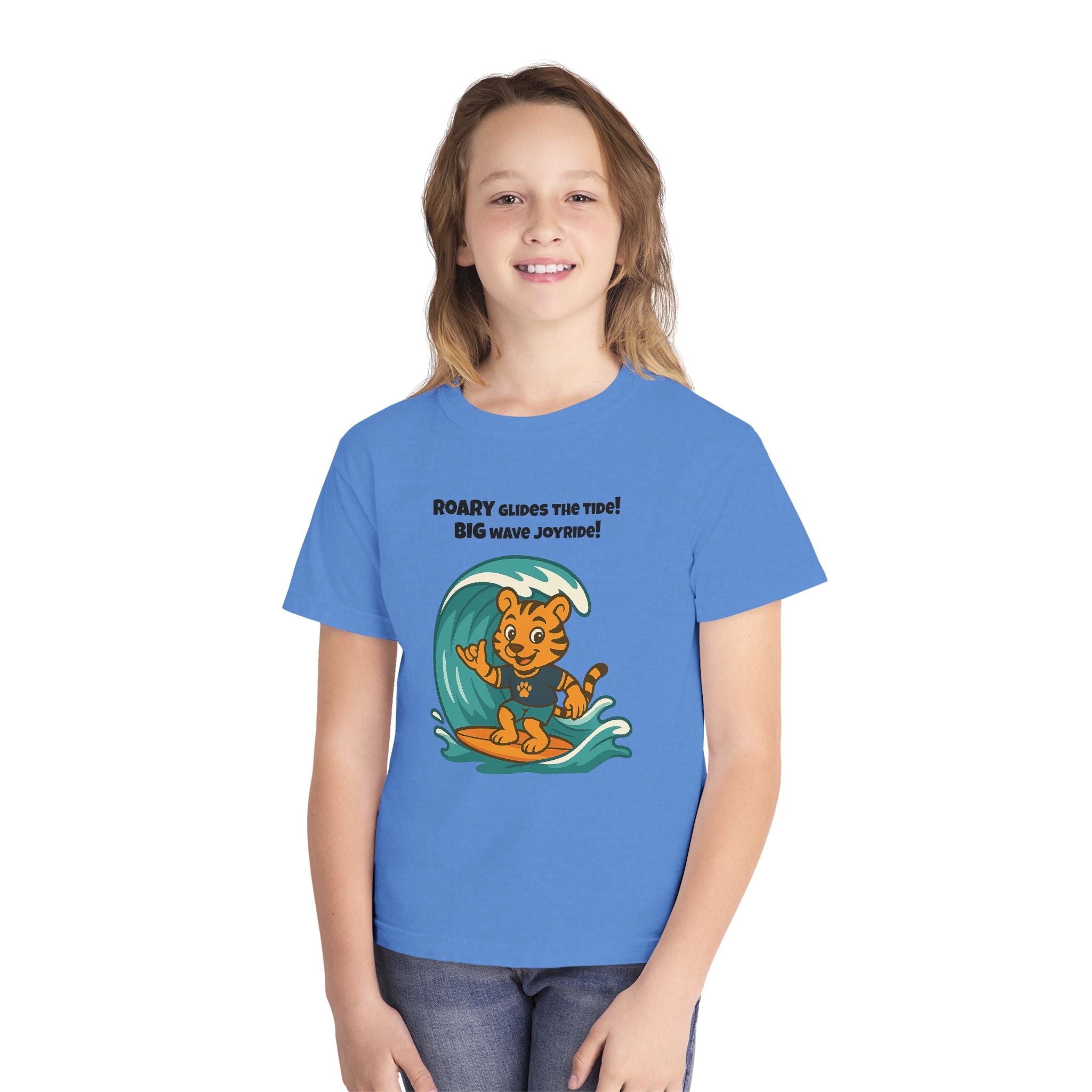 Youth Midweight Cotton Tee - Roary's Surf time