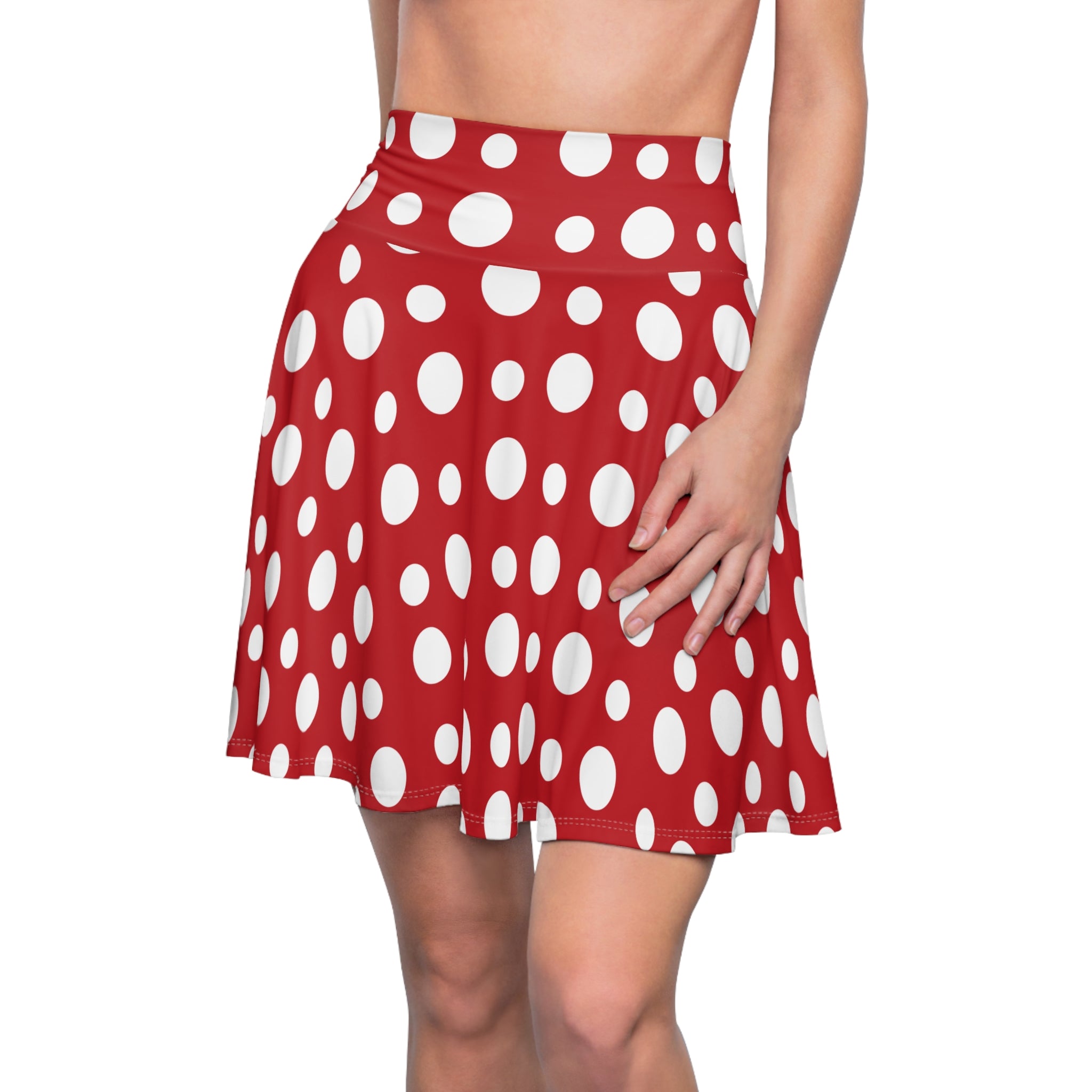 Women's Skater Skirt (AOP) - Seamless Polka Dots Designs