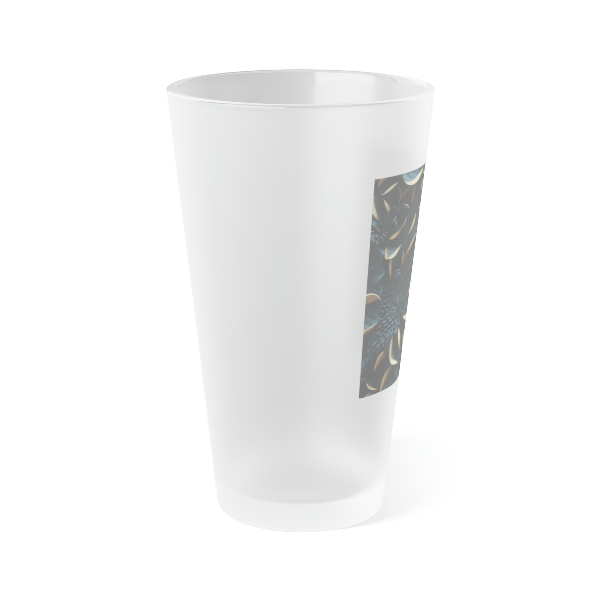 Frosted Pint Glass, 16oz - Vibrant Designs 05