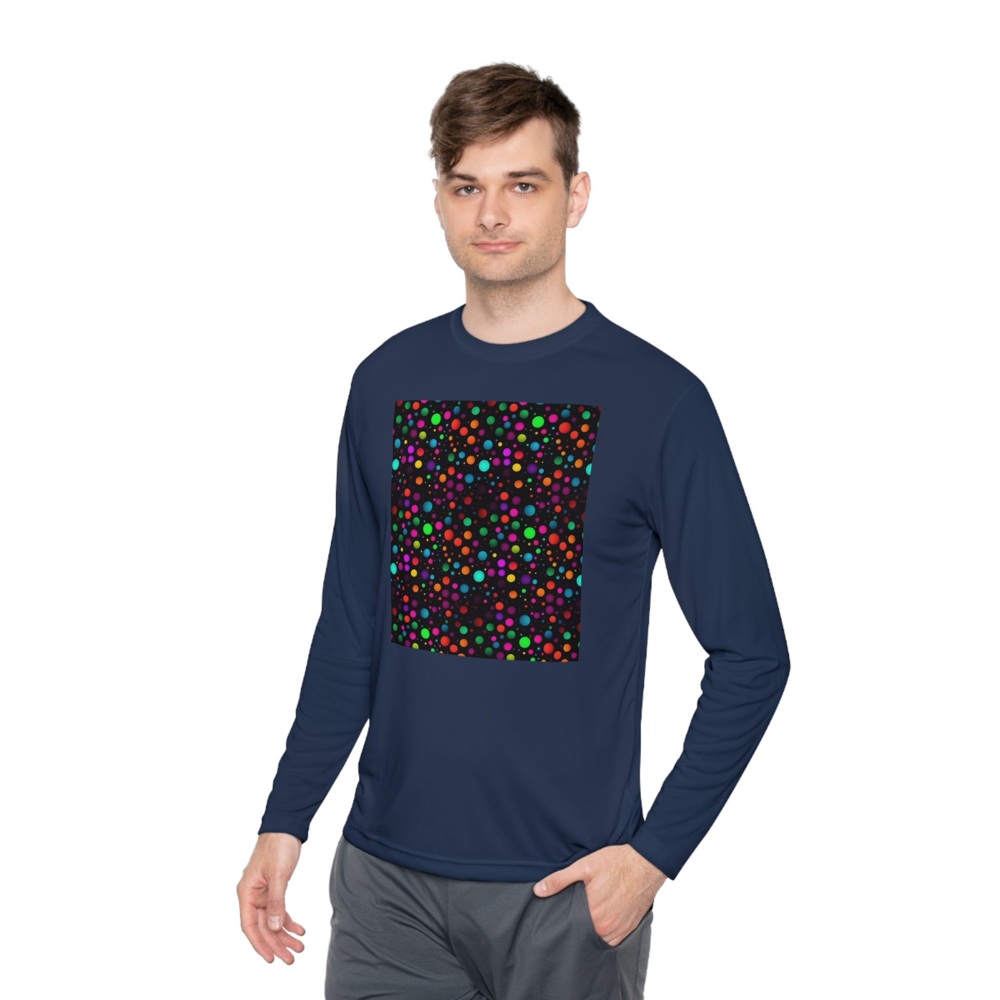 Unisex Lightweight Long Sleeve Tee (AOP) - Abstract Designs 15