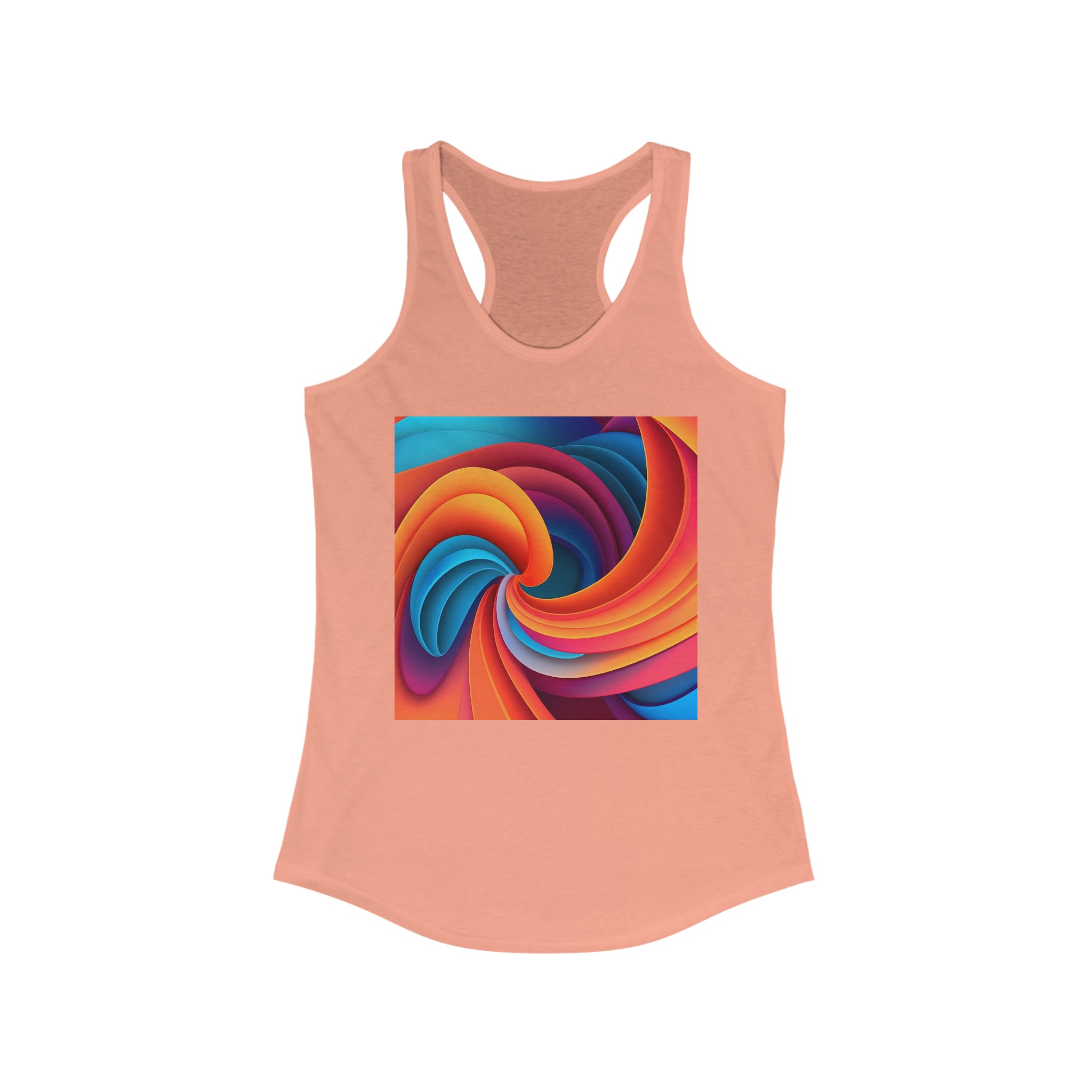 Women's Ideal Racerback Tank - Vector Art Design 04