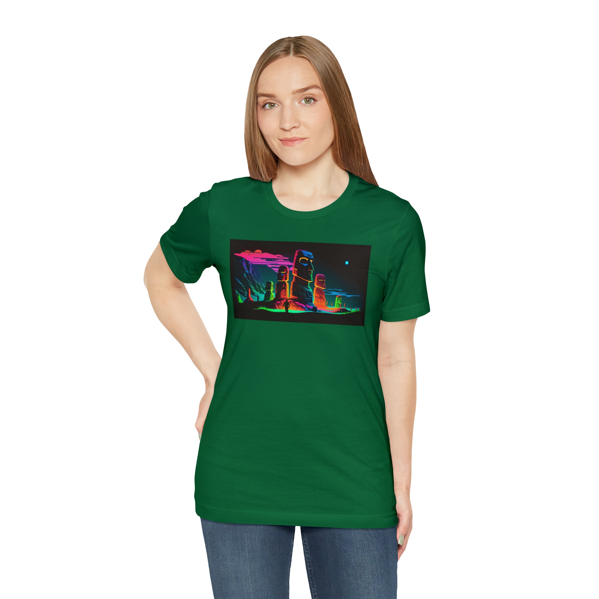 Unisex Jersey Short Sleeve Tee - Easter Islands, Chile
