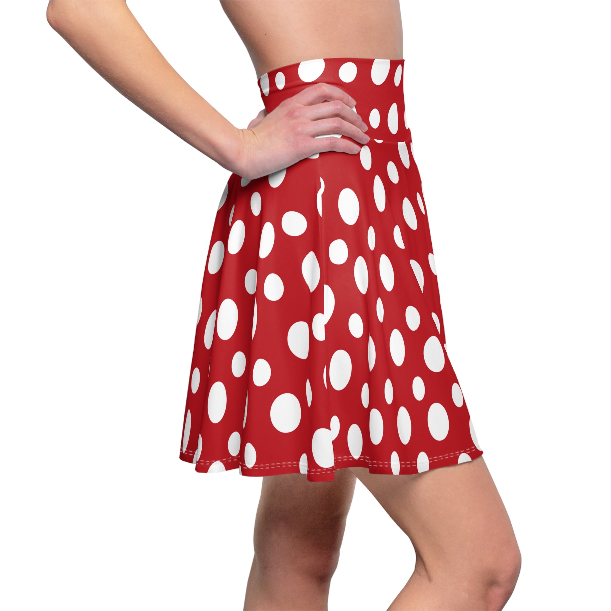 Women's Skater Skirt (AOP) - Seamless Polka Dots Designs