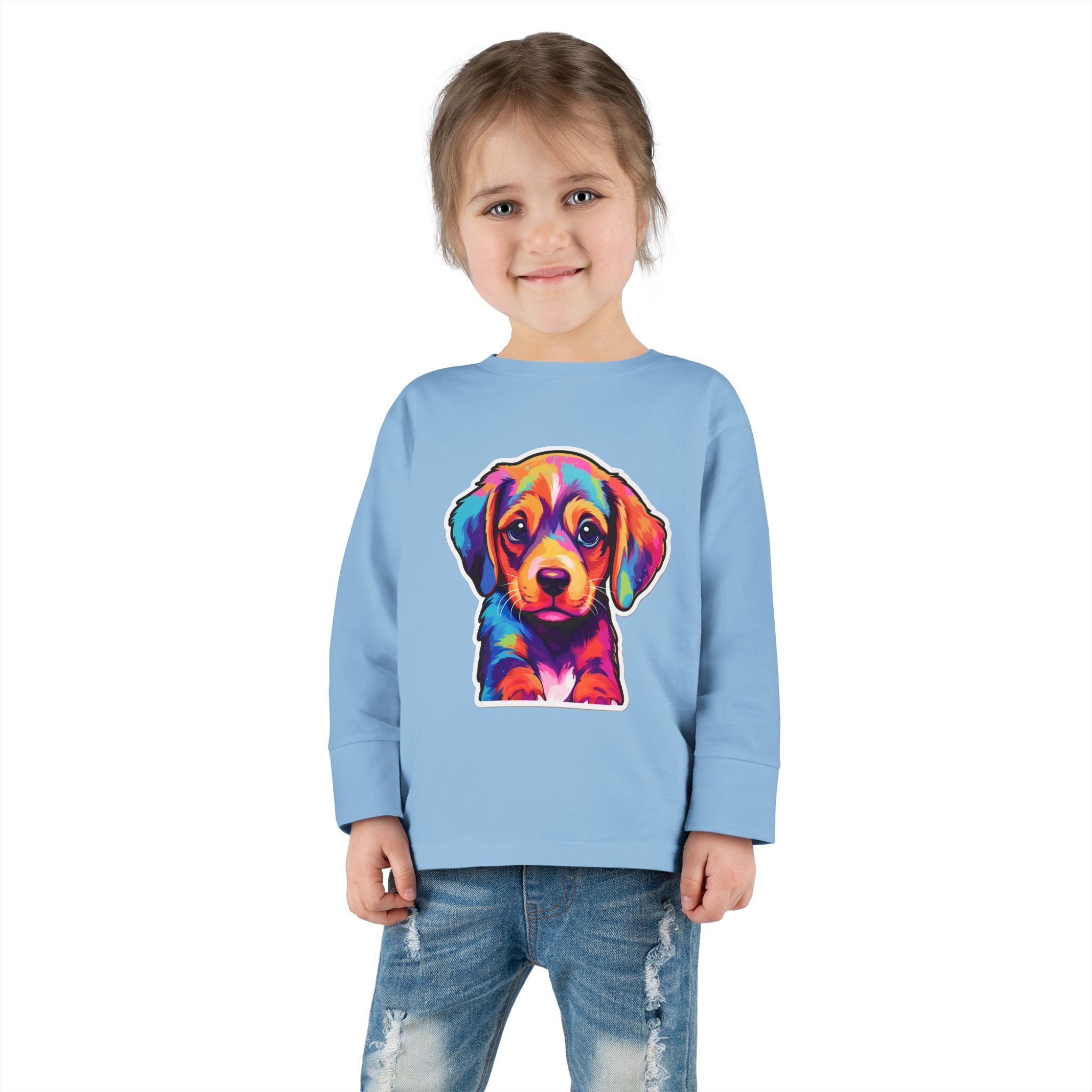 Toddler Long Sleeve Tee - Puppies 05