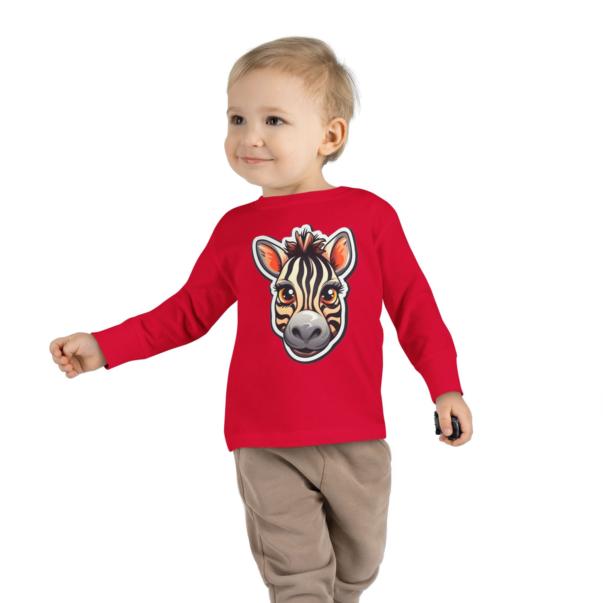 Toddler Long Sleeve Tee - Zebra Foal