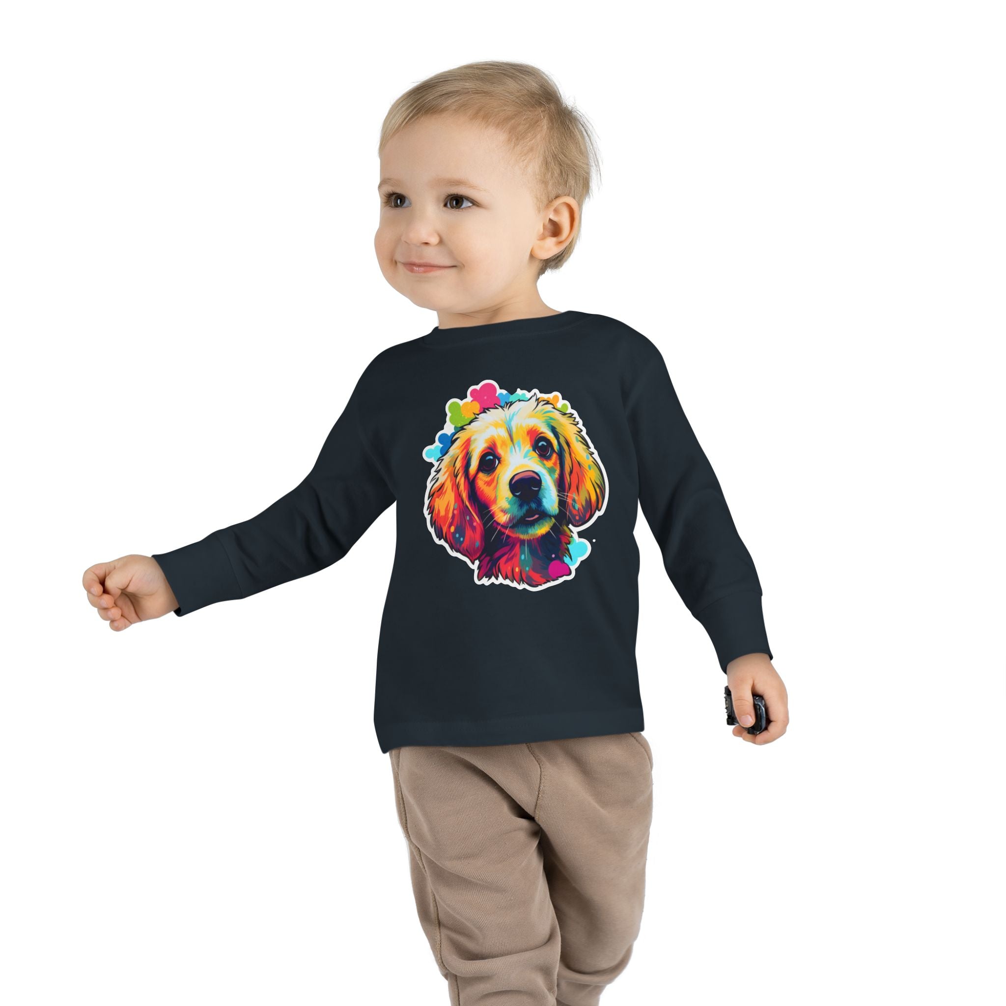Toddler Long Sleeve Tee - Puppies 07