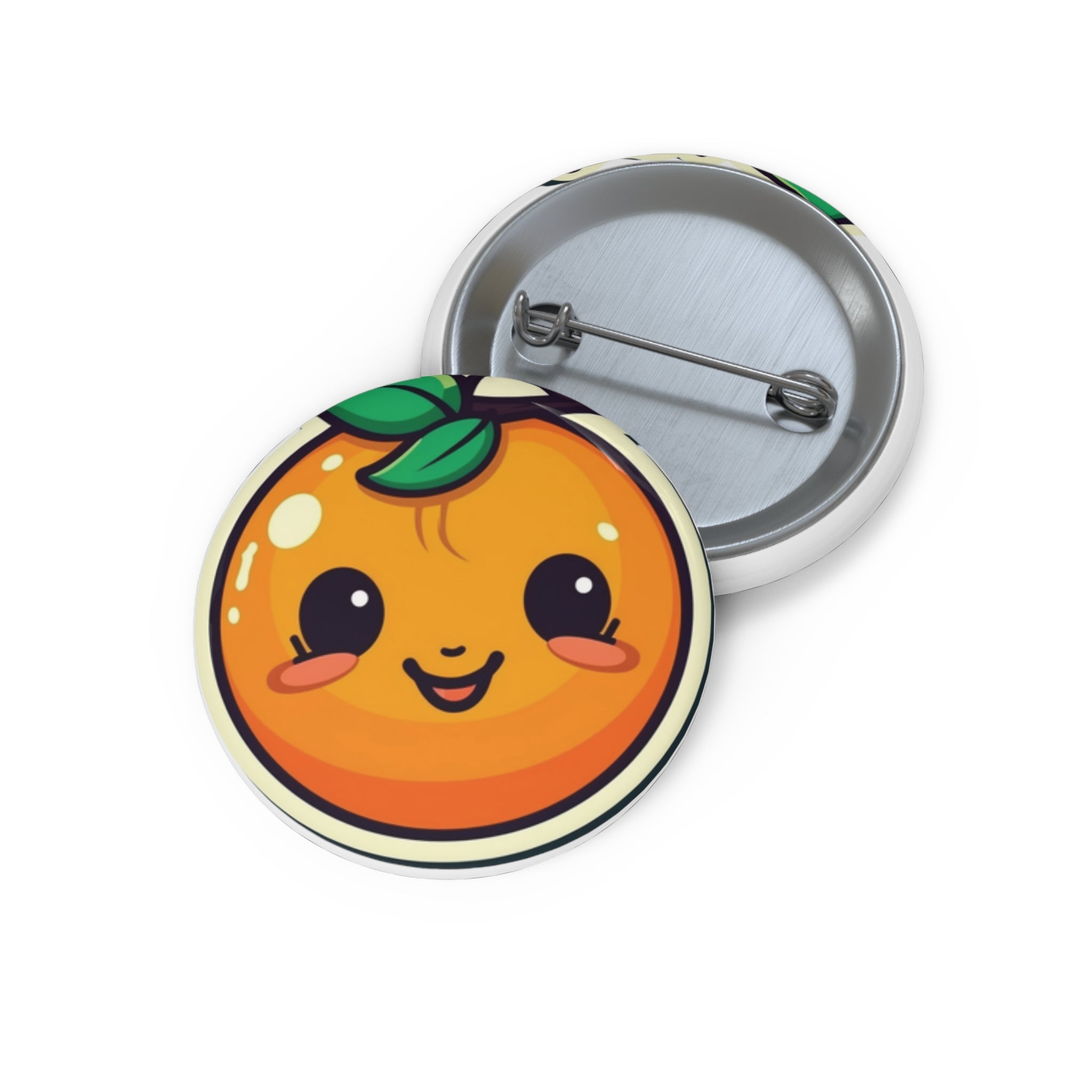 Custom Pin Buttons - Apricot