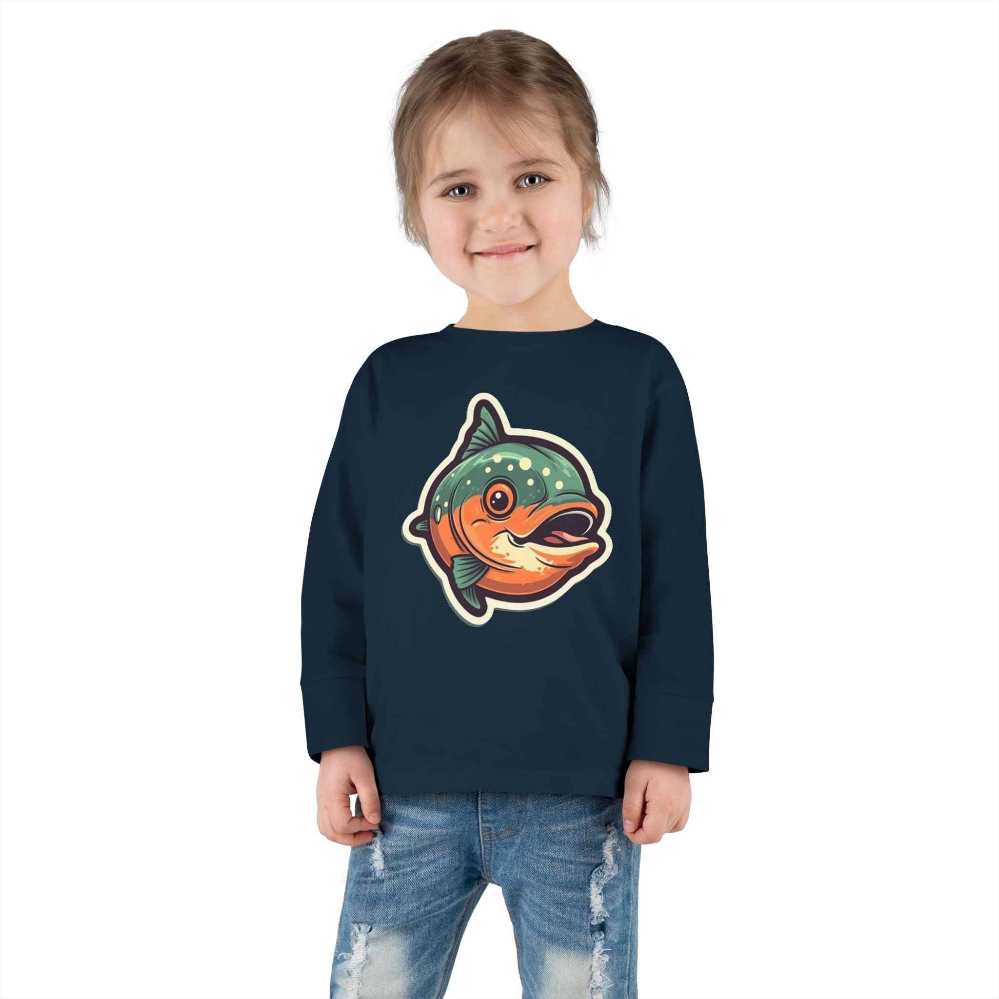 Toddler Long Sleeve Tee - Salmon Fry
