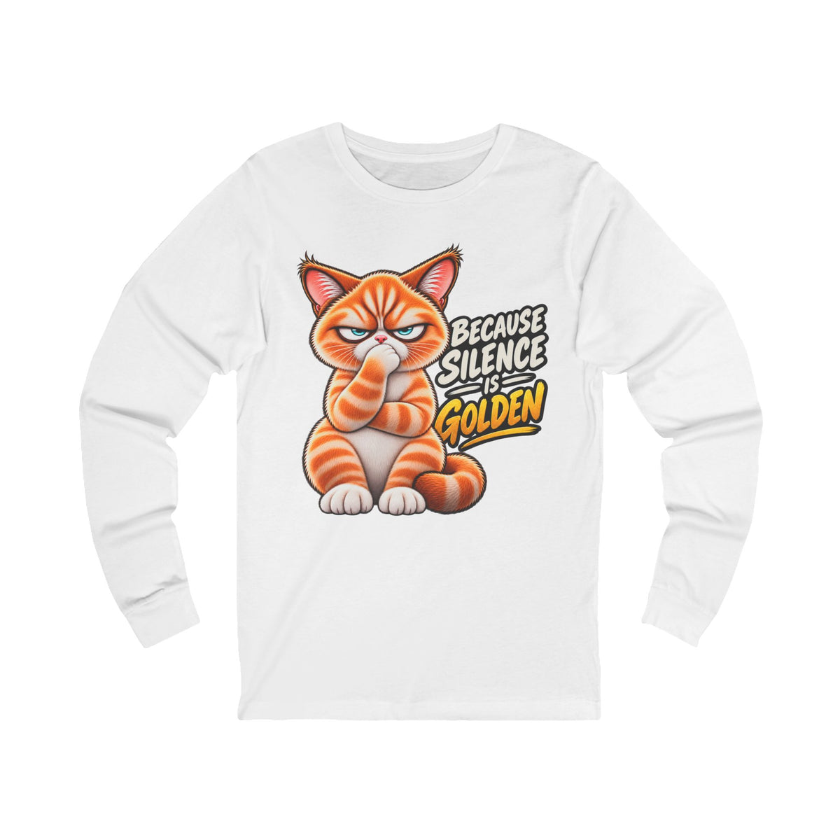 Silence is Golden - Mildly Feral - Unisex Long Sleeve Tee