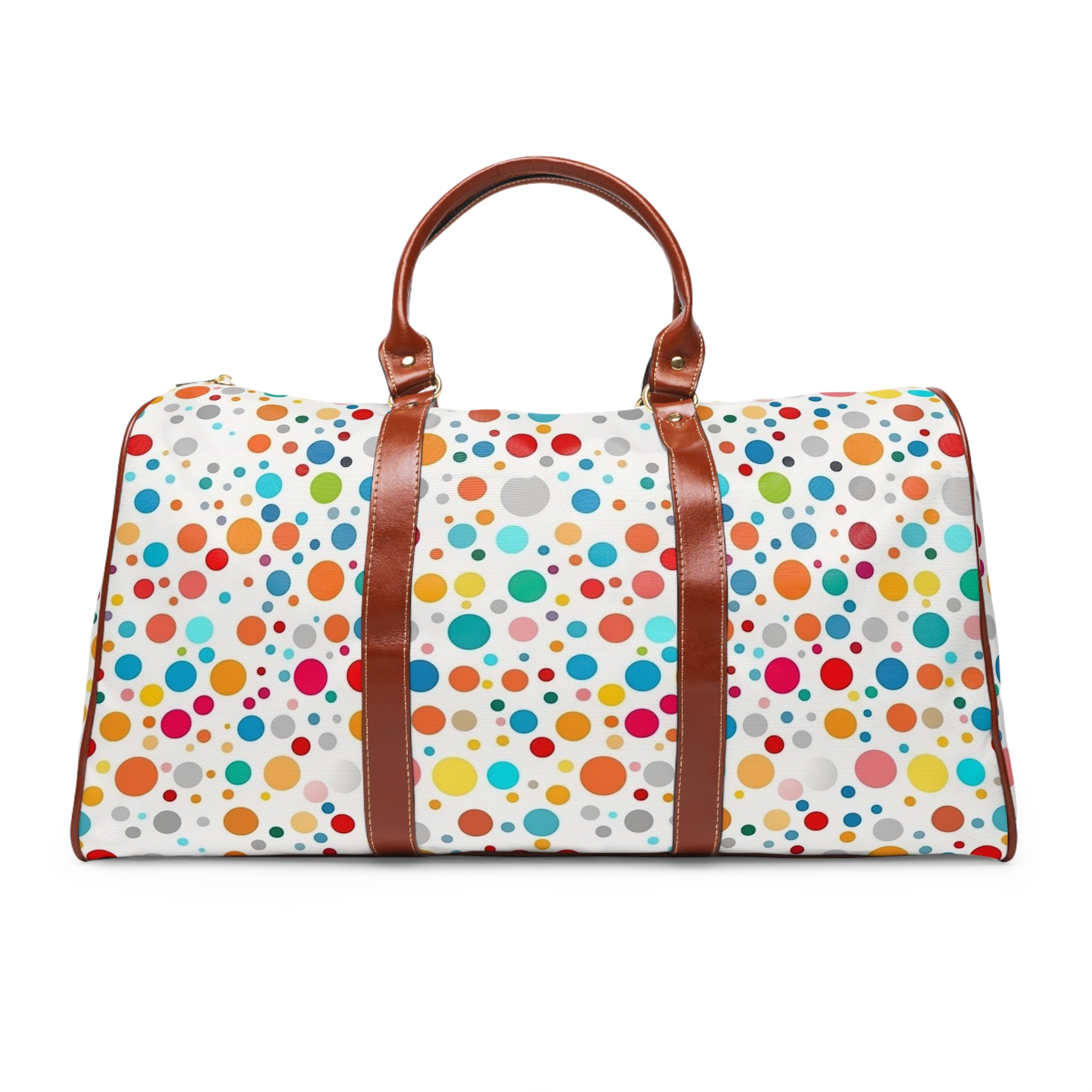 Waterproof Travel Bag (AOP) - Polka Dots Design 03