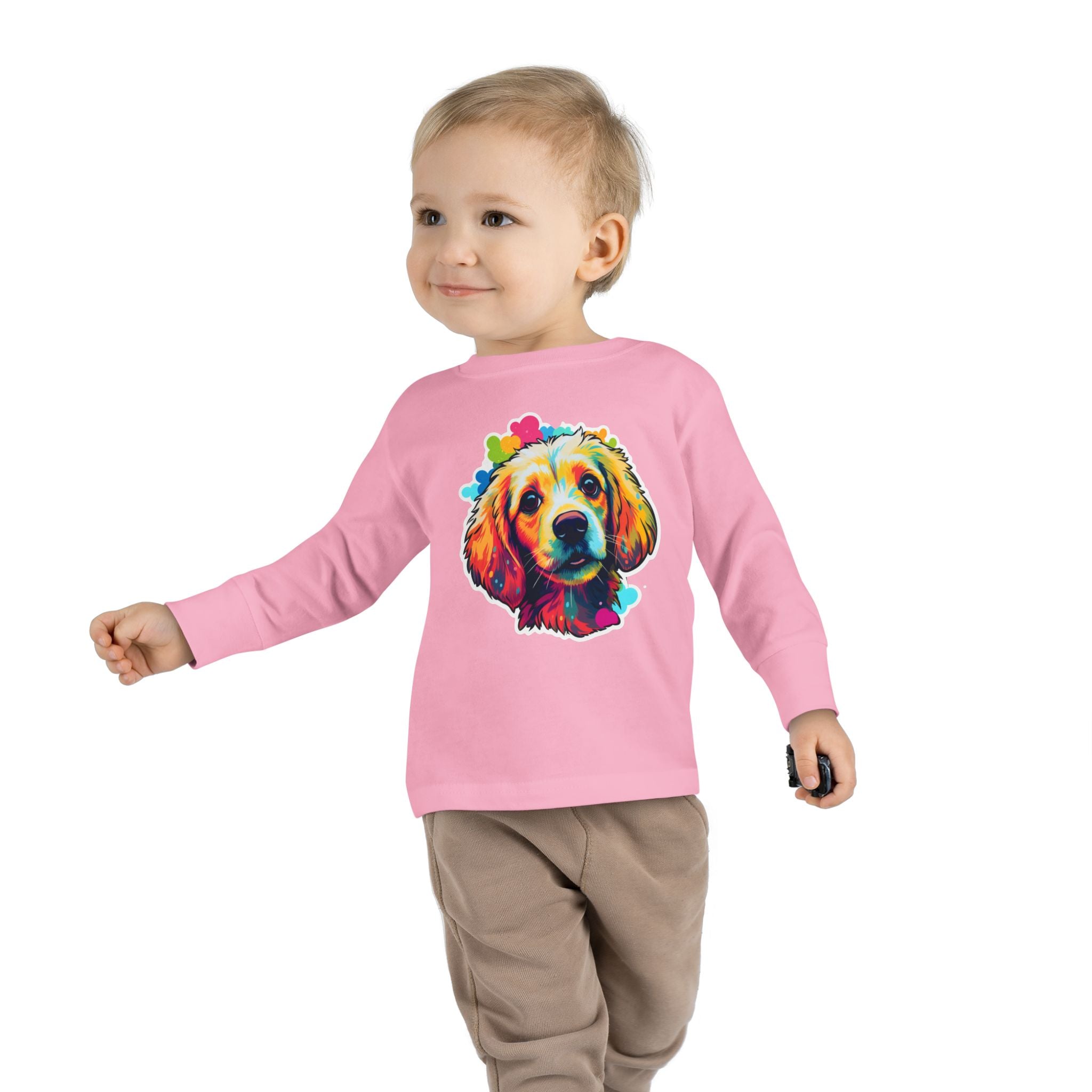 Toddler Long Sleeve Tee - Puppies 07