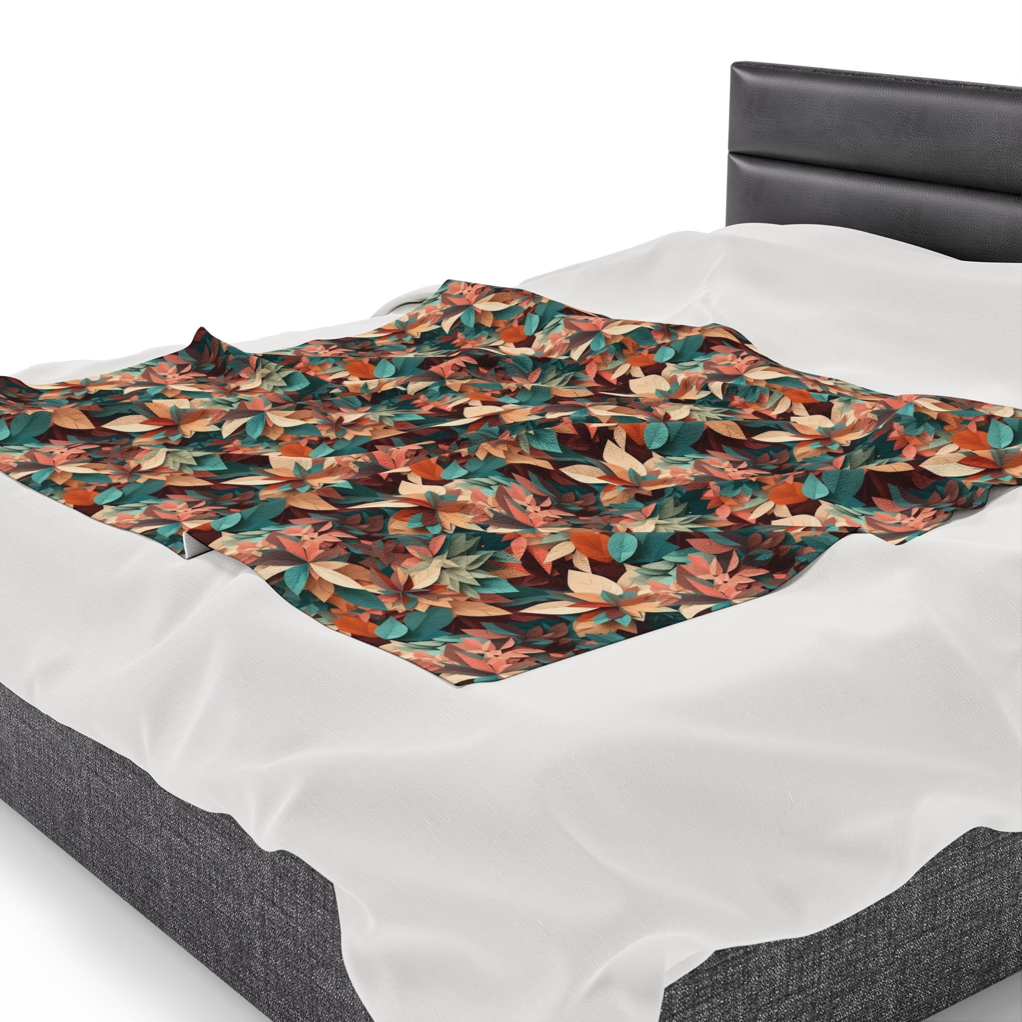 Velveteen Plush Blanket (AOP) - Seamless Abstract Designs 04