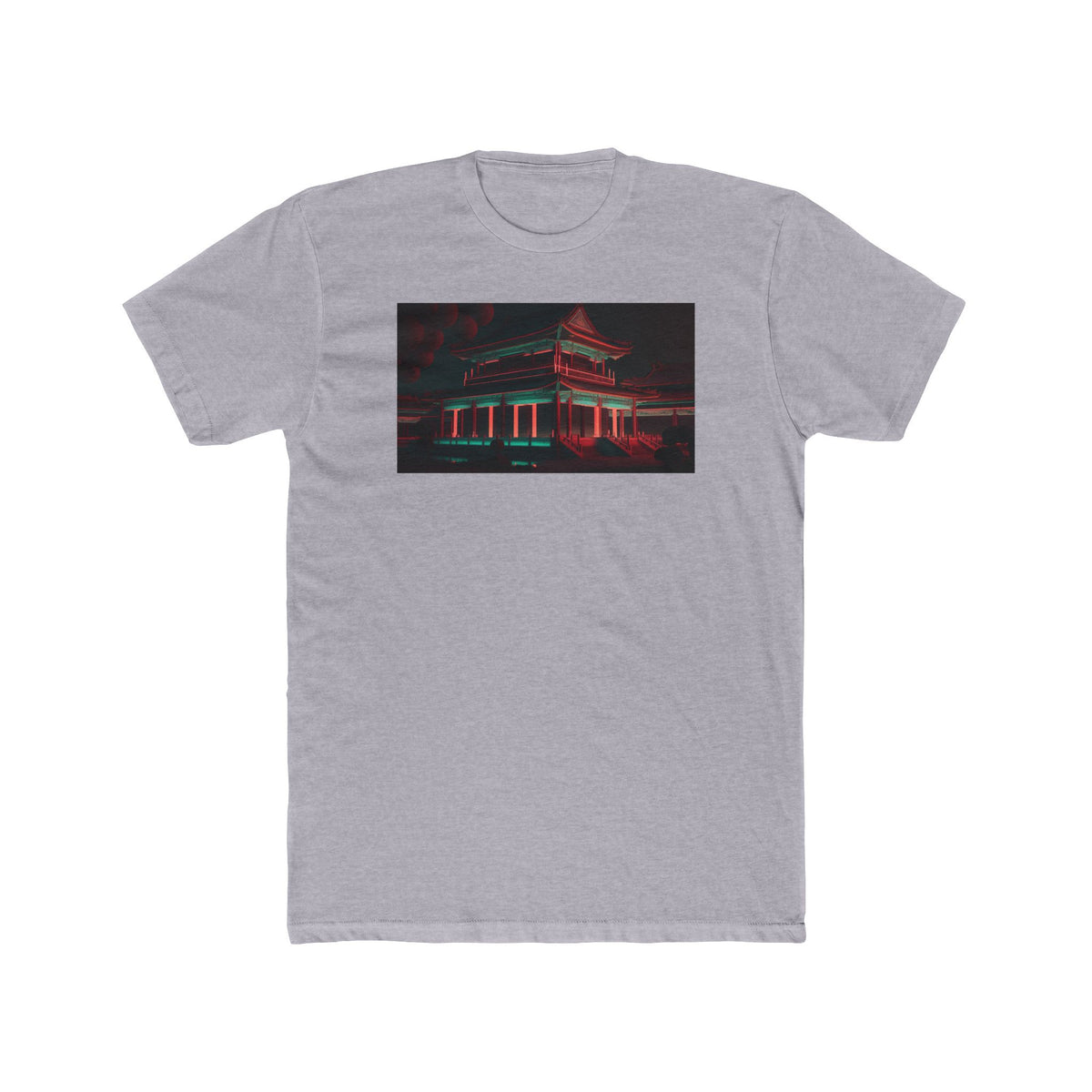 Forbidden Palace, a Elsewhere design, on a men's cotton crew tee