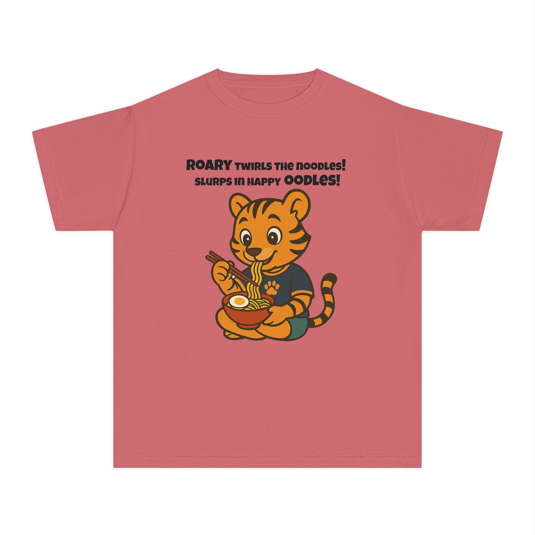 Youth Midweight Cotton Tee - Roary's Ramen Bowl