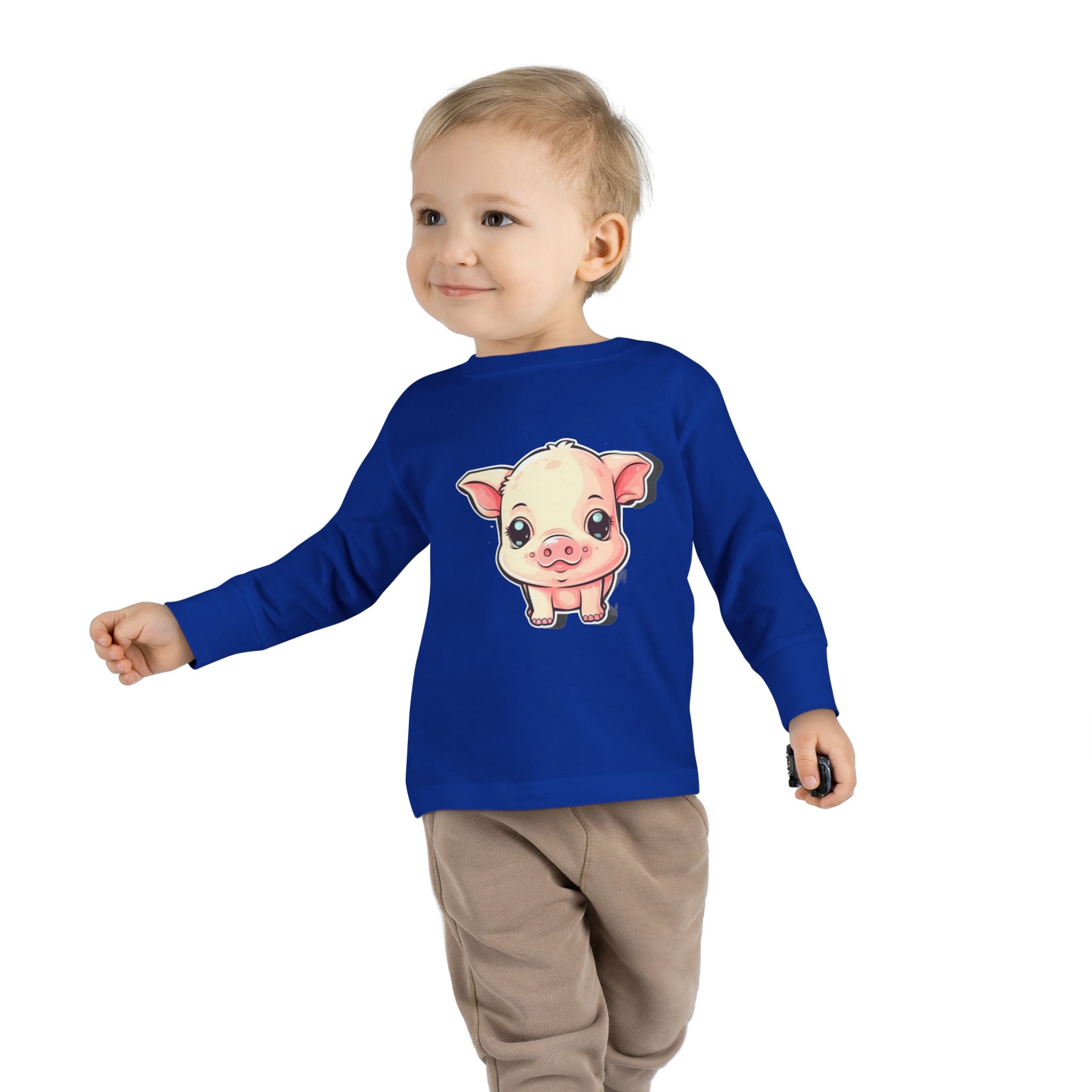 Toddler Long Sleeve Tee - Pig Piglet