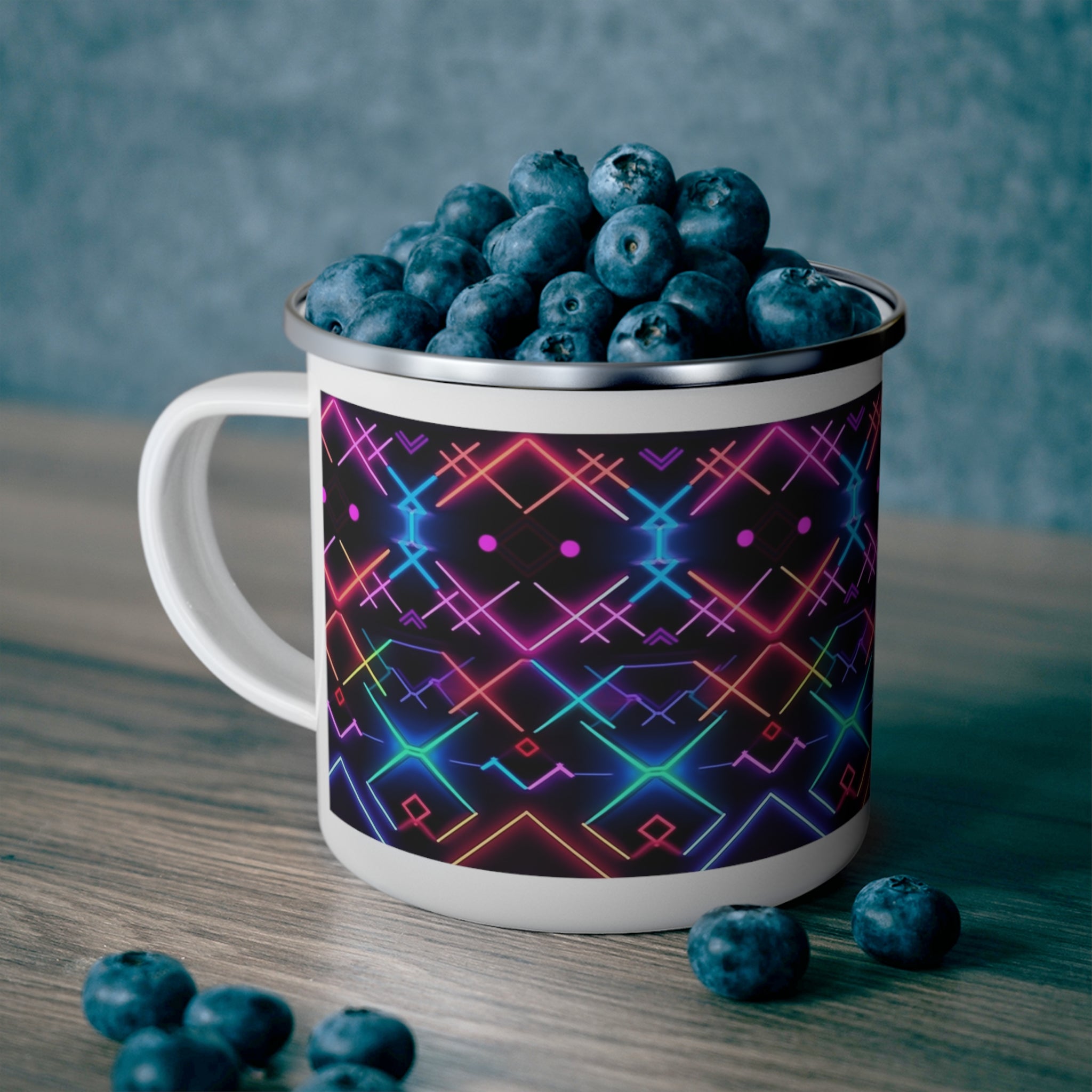 Enamel Camping Mug - Seamless Designs 18