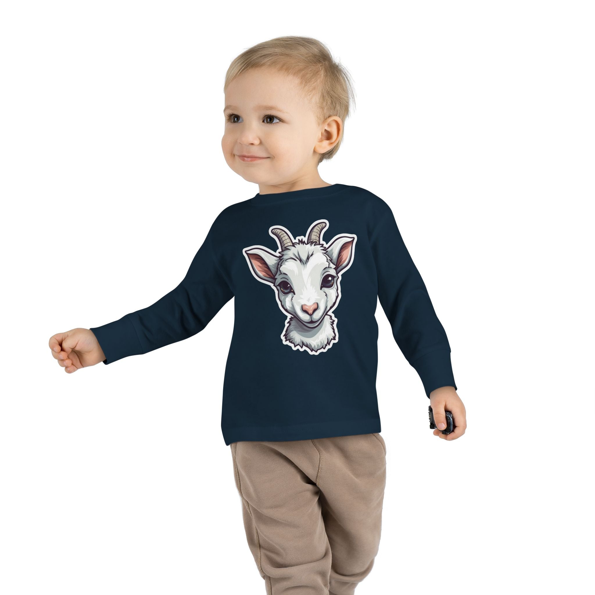 Toddler Long Sleeve Tee - Goat Kid