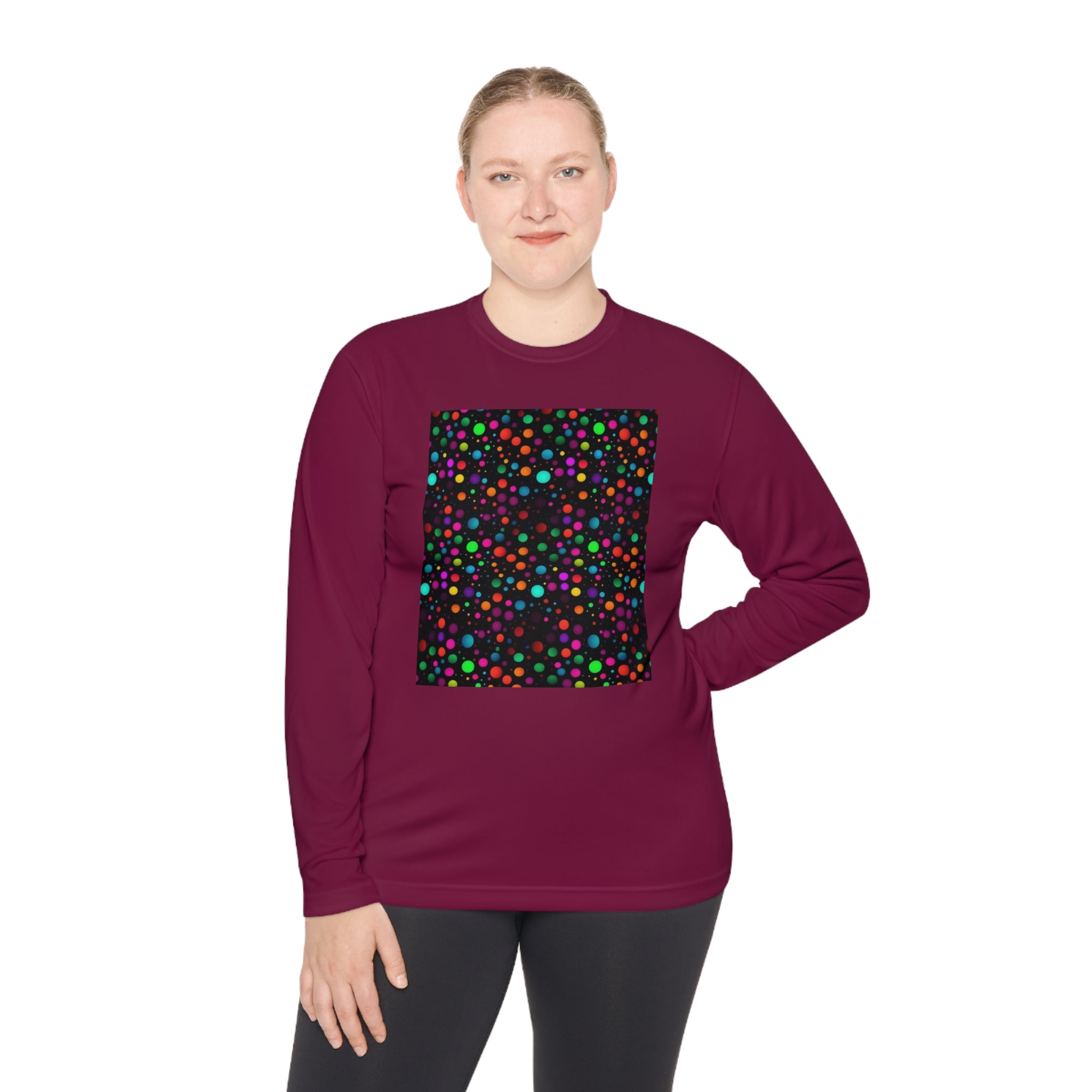 Unisex Lightweight Long Sleeve Tee (AOP) - Abstract Designs 15