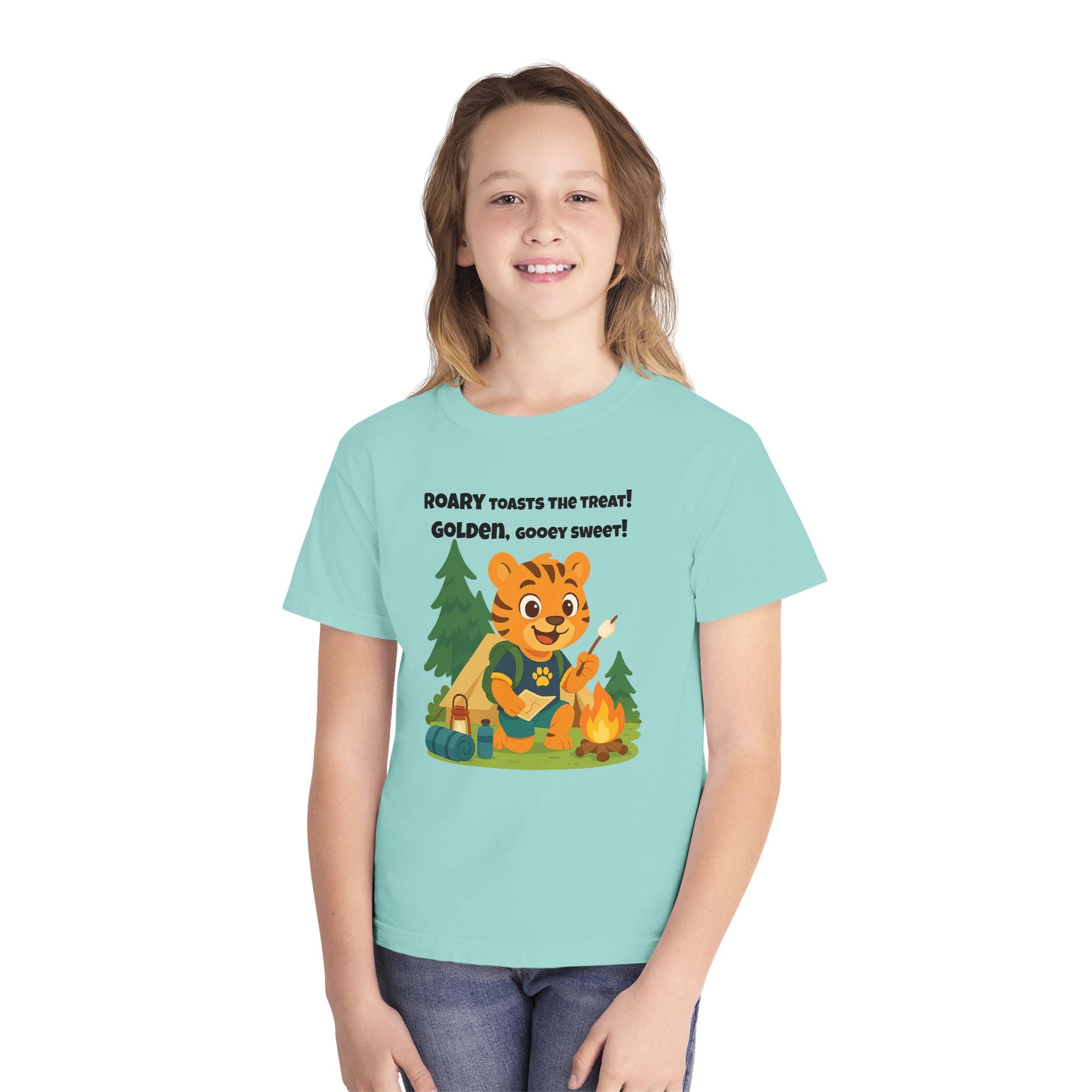 Youth Midweight Cotton Tee - Roary's Camping Adventures