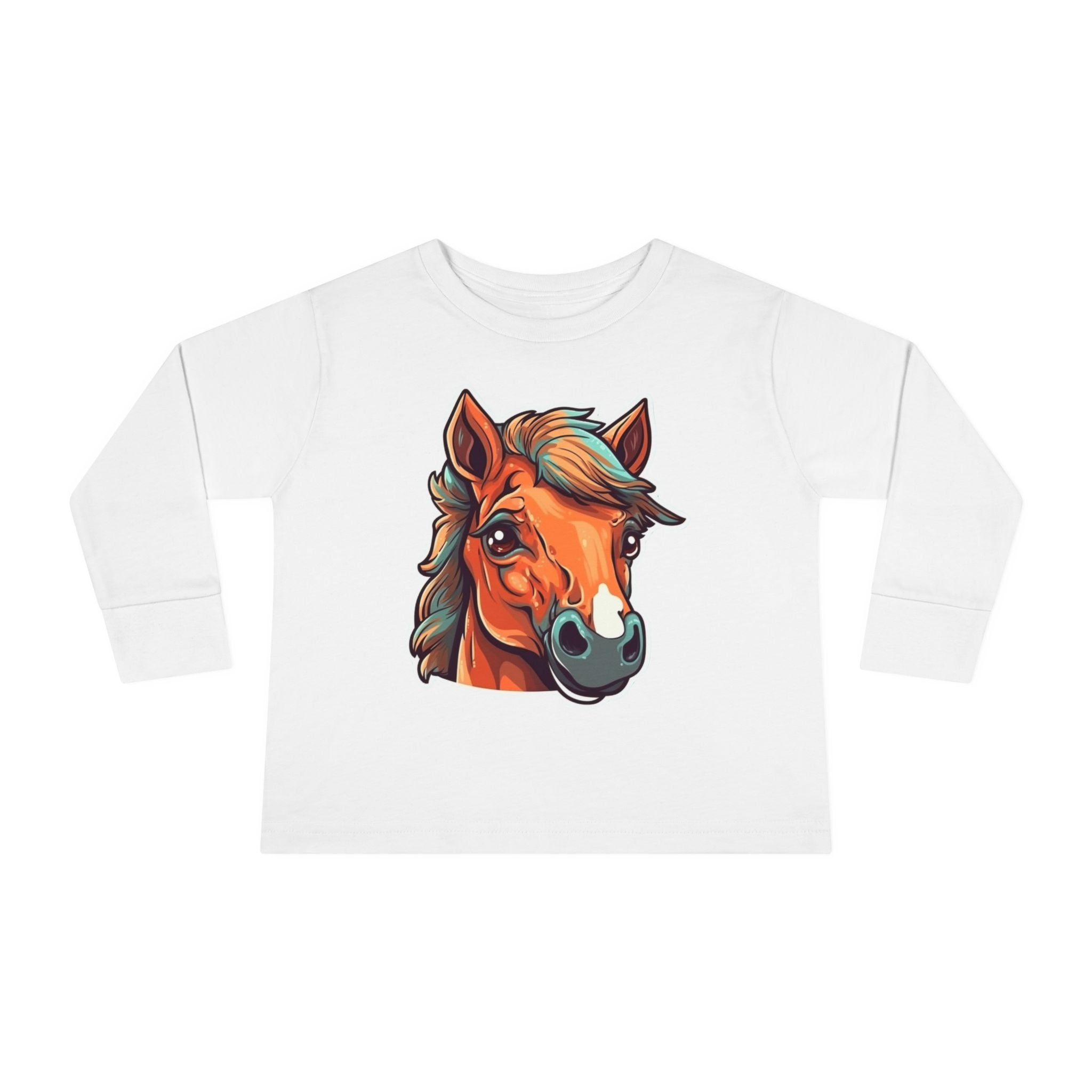 Toddler Long Sleeve Tee - Horse Foal
