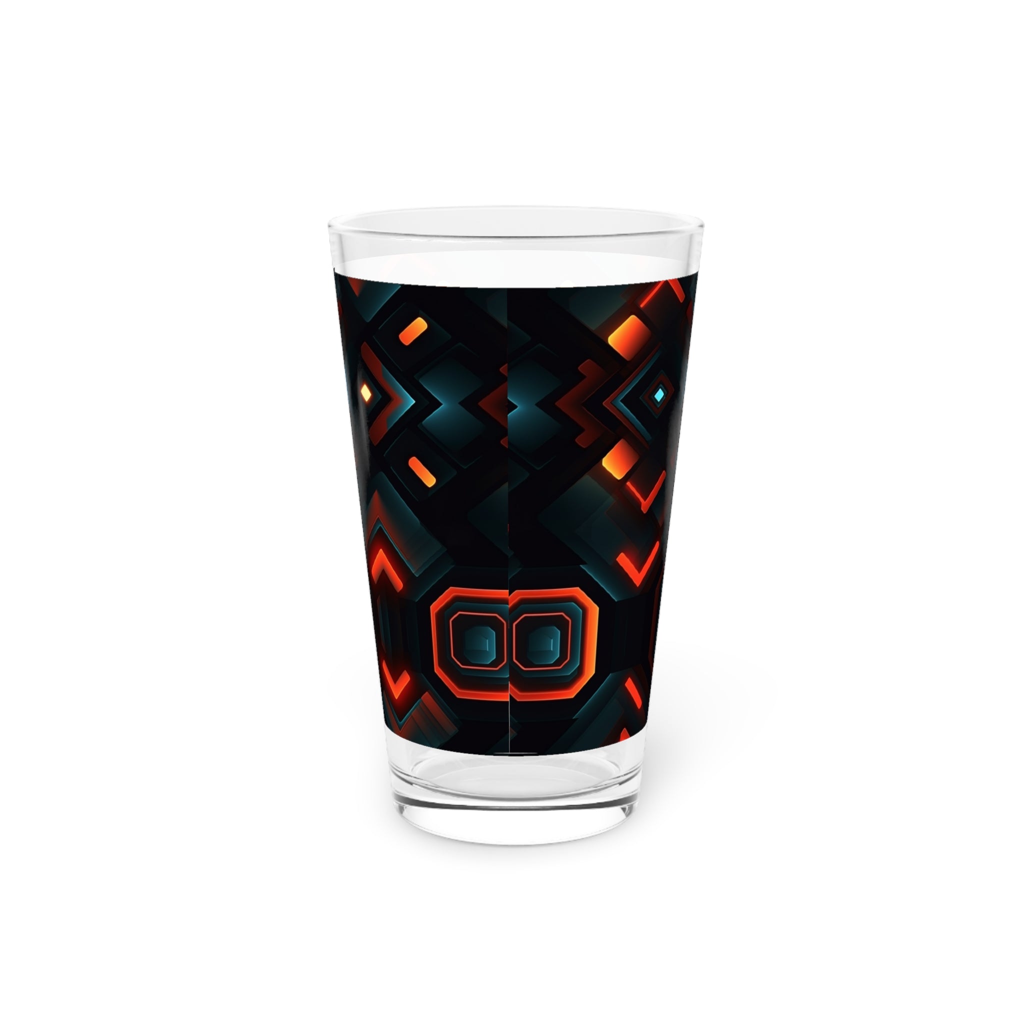 Pint Glass, 16oz - Abstract Designs 01