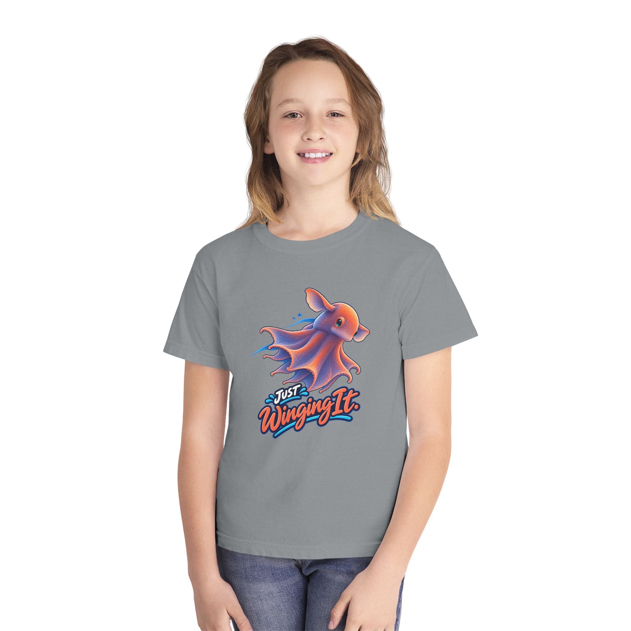 Youth Midweight Cotton Tee - Dumbo Octopus