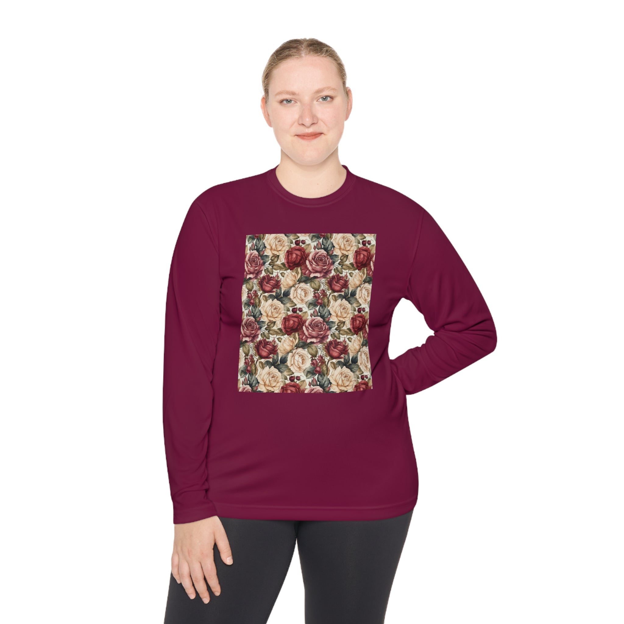 Unisex Lightweight Long Sleeve Tee (AOP) - Abstract Designs 14