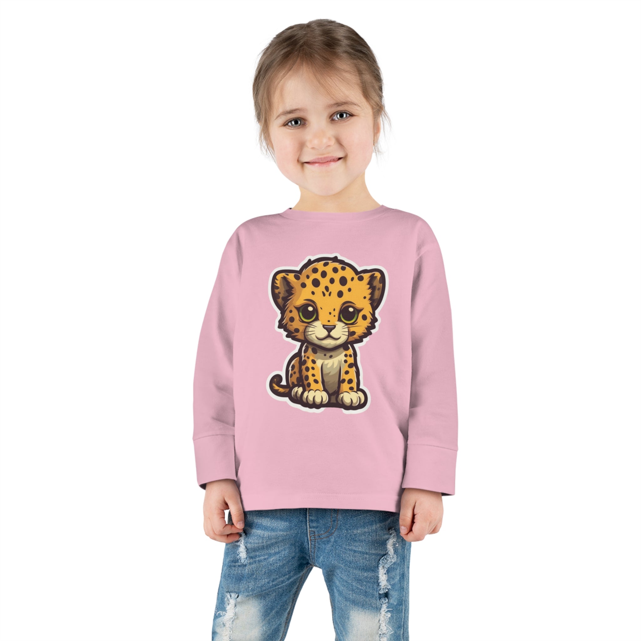 Toddler Long Sleeve Tee - Cheetah Cub