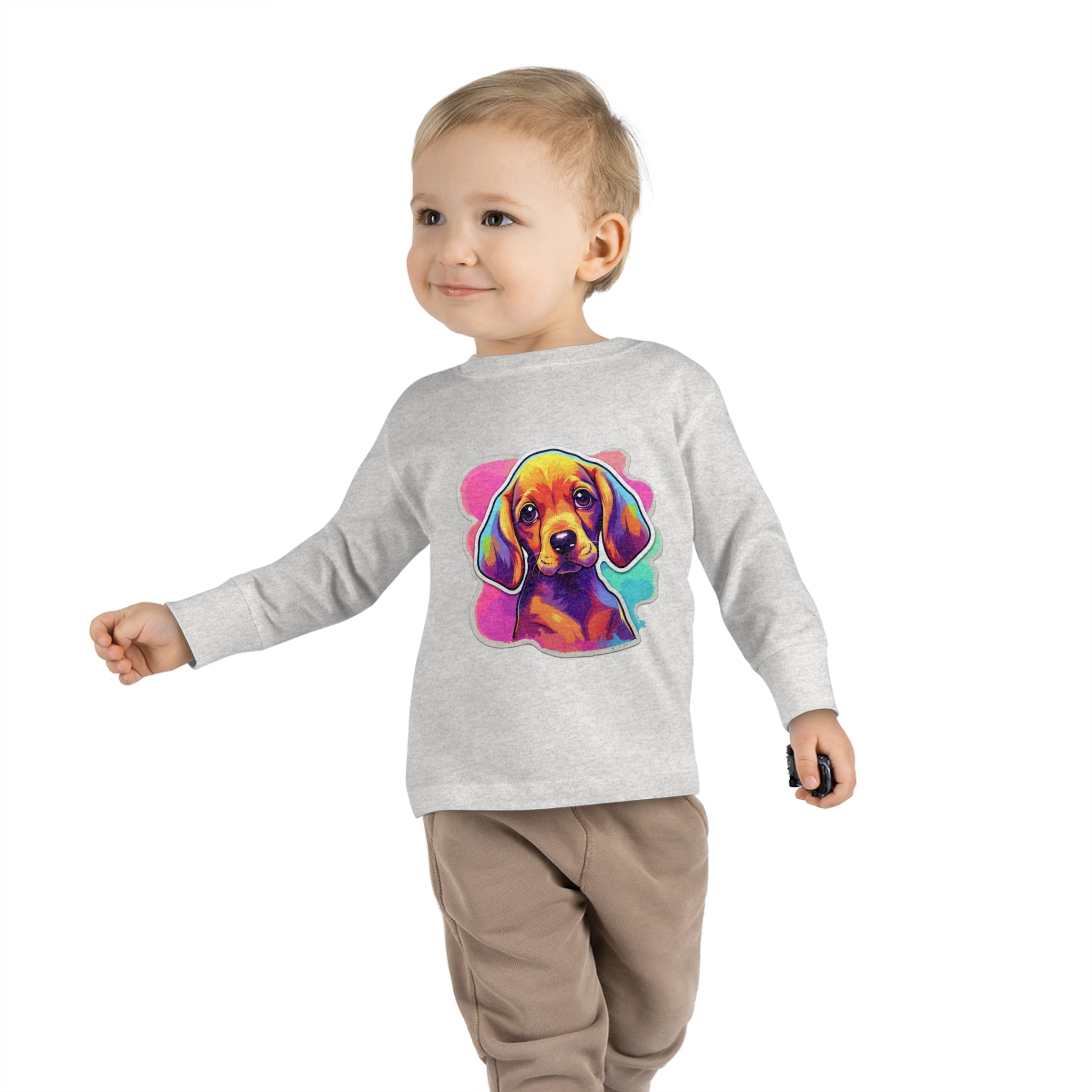 Toddler Long Sleeve Tee - Puppies 06