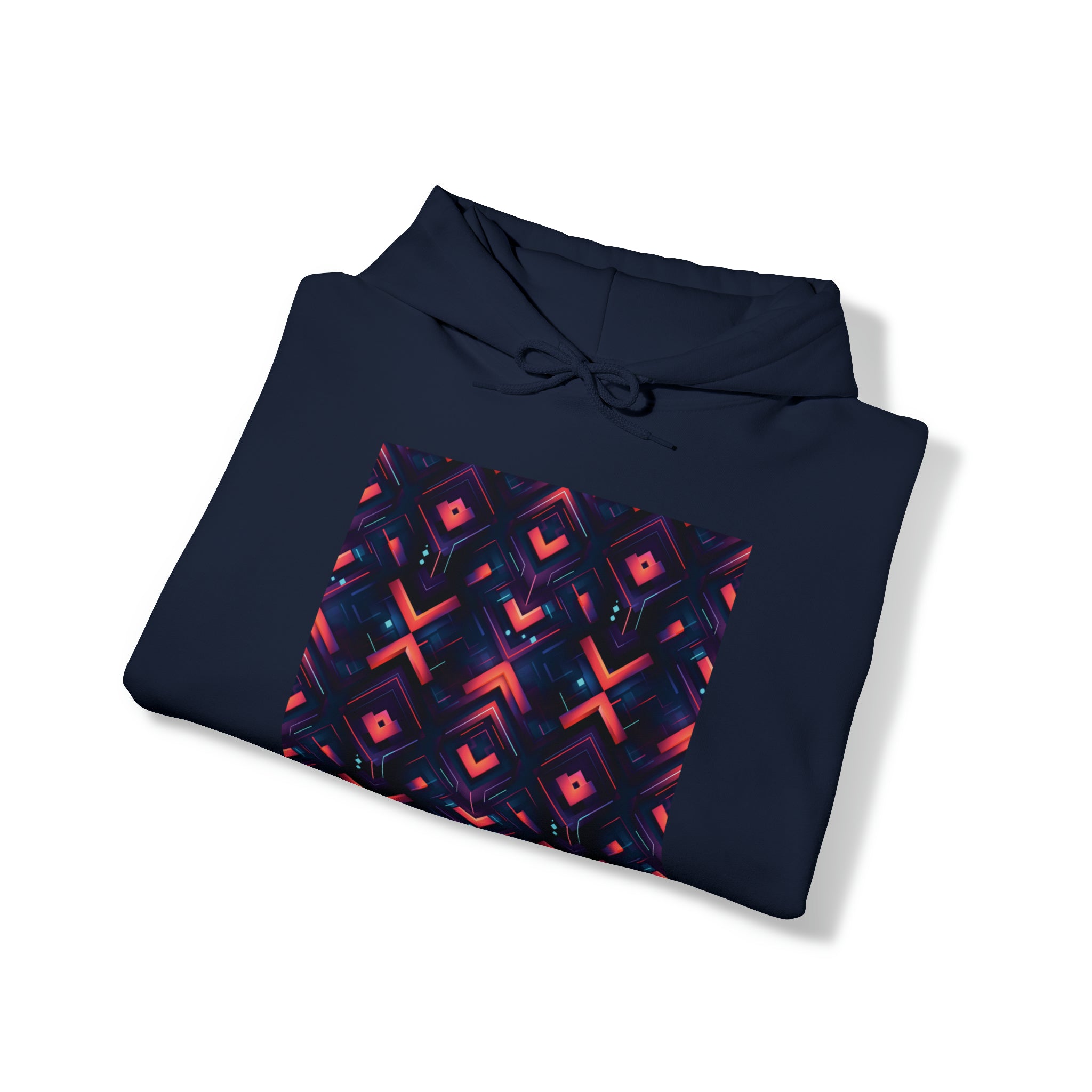 Unisex Heavy Blend™ Hooded Sweatshirt - Abstract Neon Designs 03