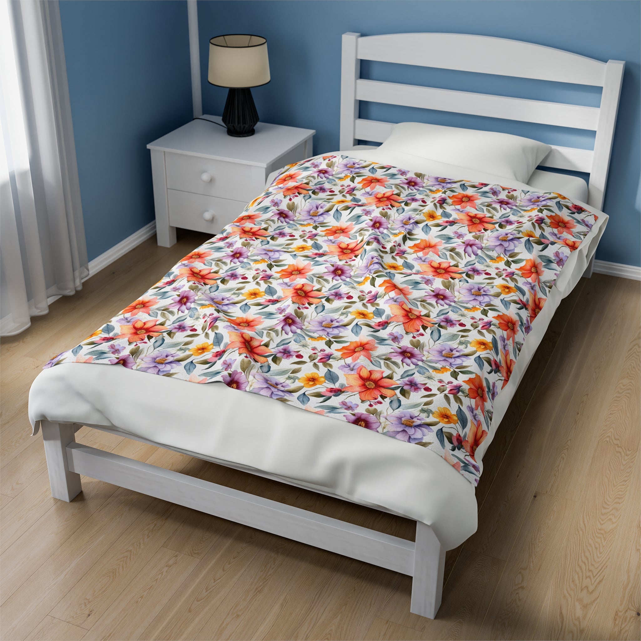 Velveteen Plush Blanket (AOP) - Seamless Abstract Designs 03