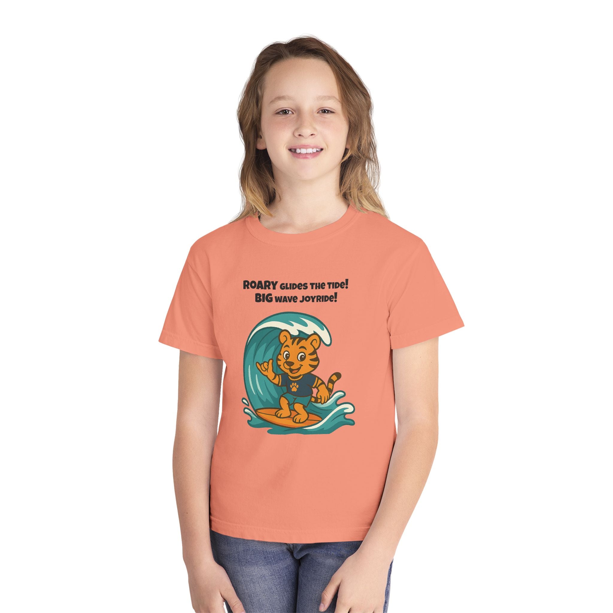 Youth Midweight Cotton Tee - Roary's Surf time