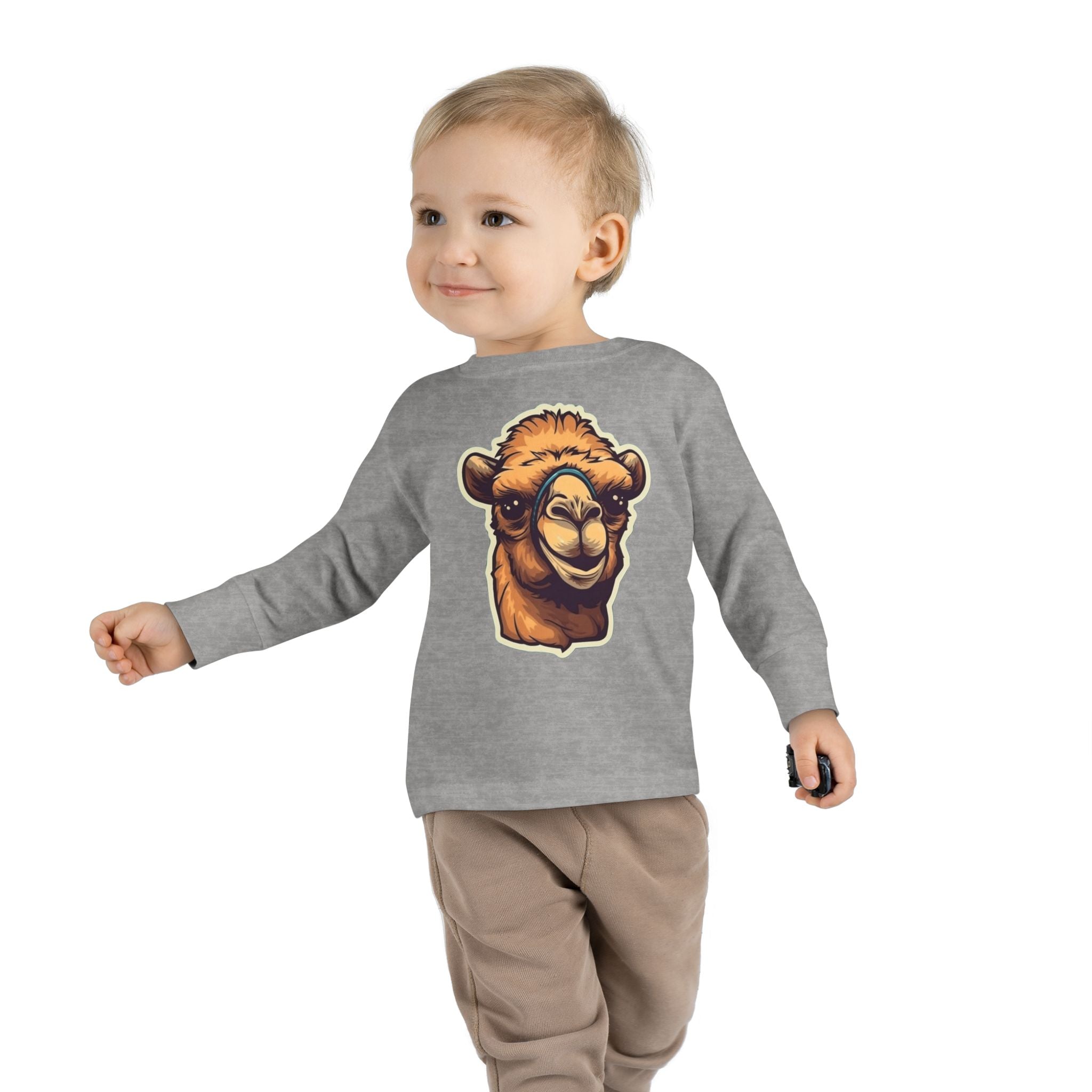 Toddler Long Sleeve Tee - Camel Calf