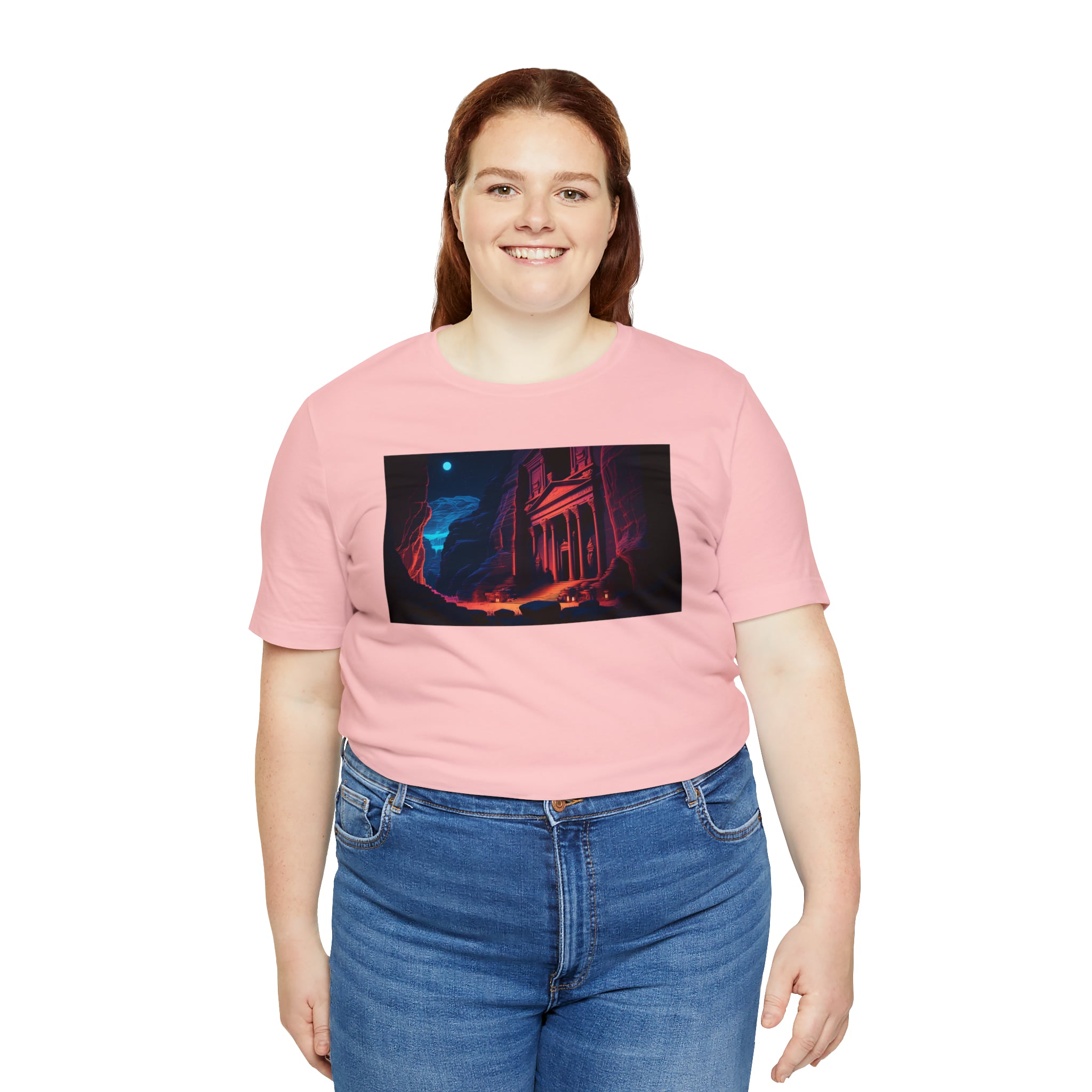 Unisex Jersey Short Sleeve Tee - Petra Caves, Jordan