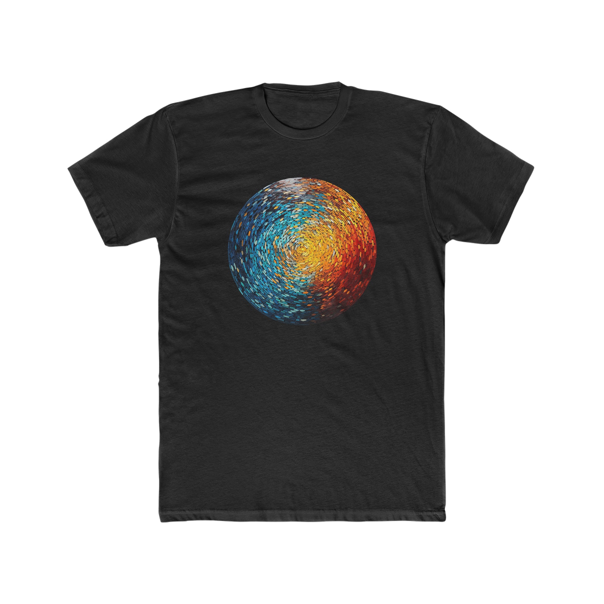 Men's Cotton Crew Tee - Pointillism Designs 01