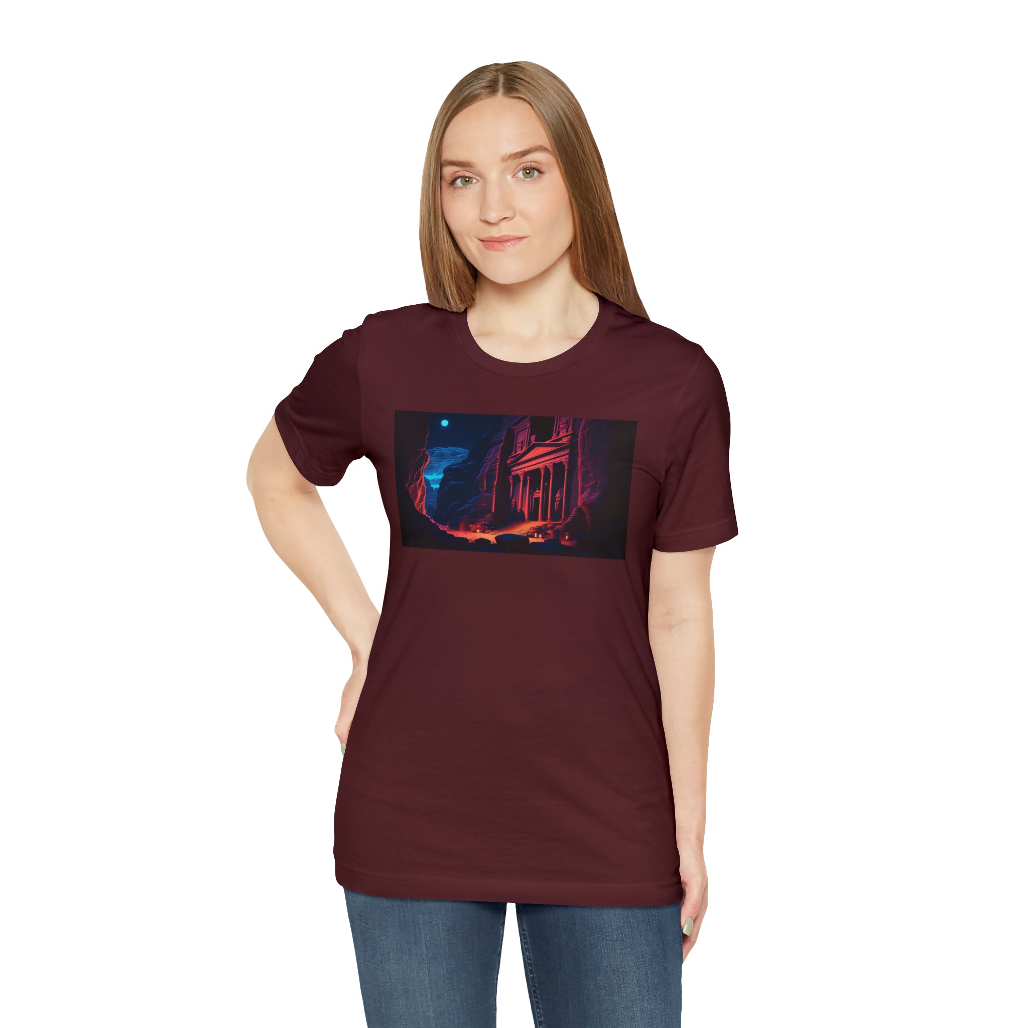 Unisex Jersey Short Sleeve Tee - Petra Caves, Jordan