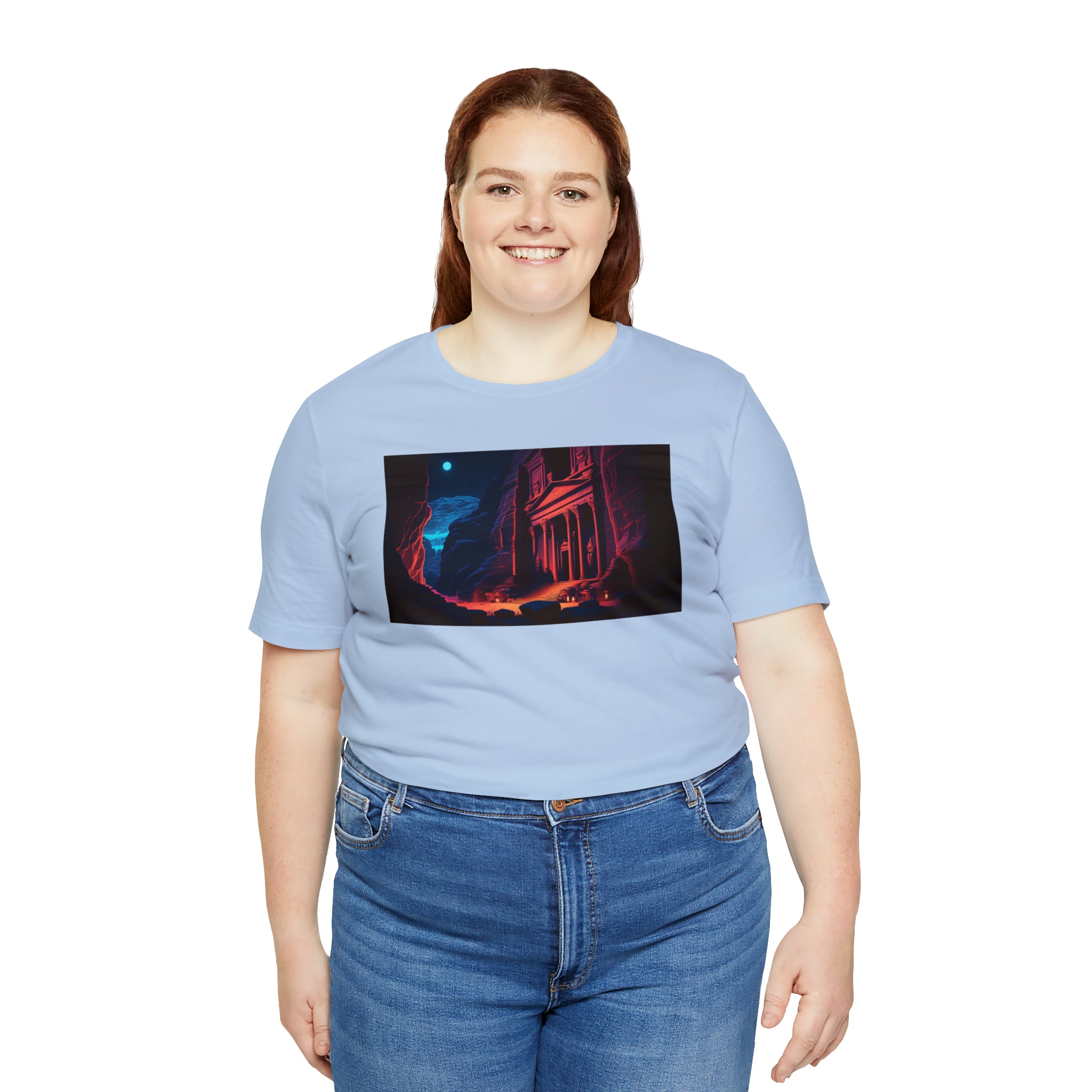 Unisex Jersey Short Sleeve Tee - Petra Caves, Jordan