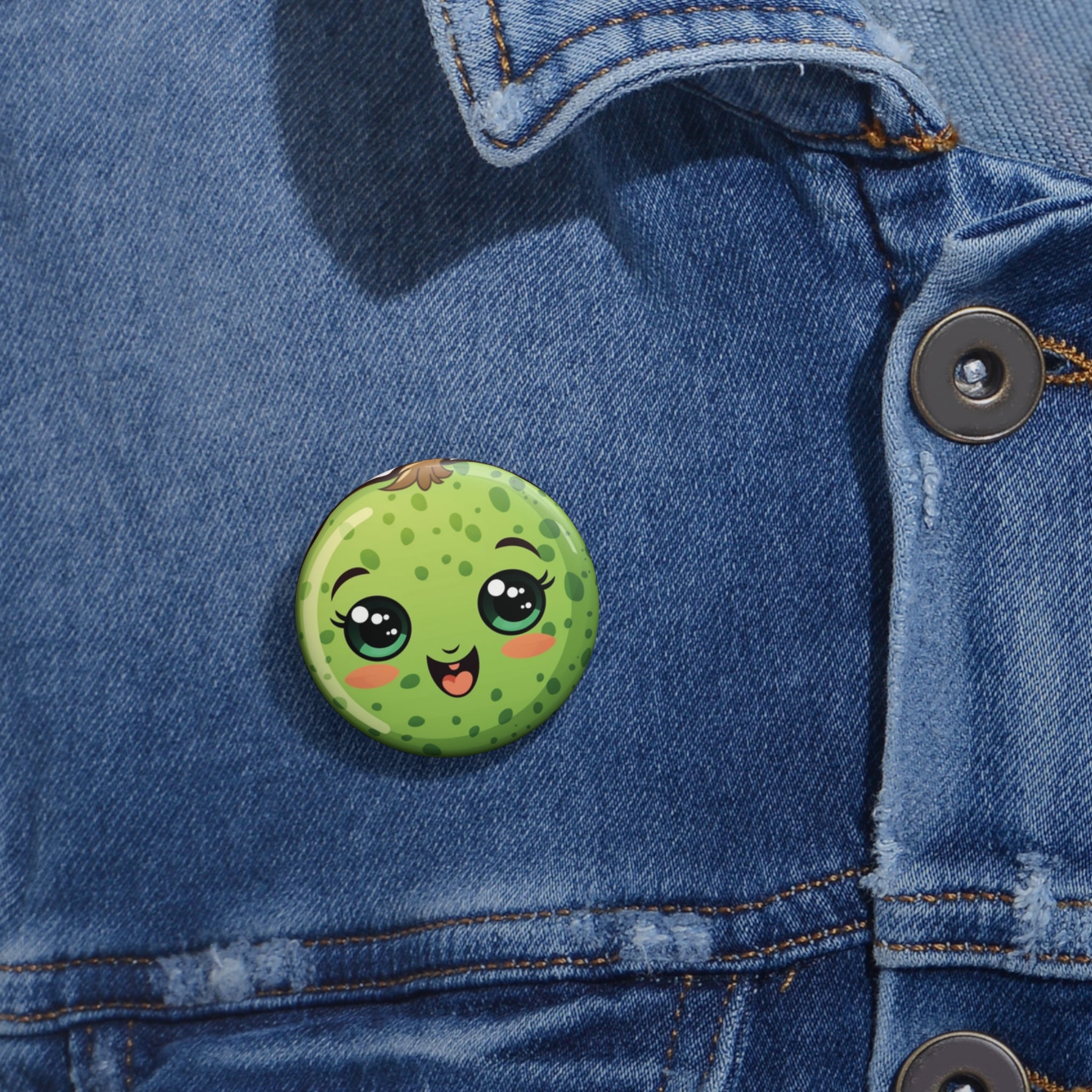 Custom Pin Buttons - Kiwifruit