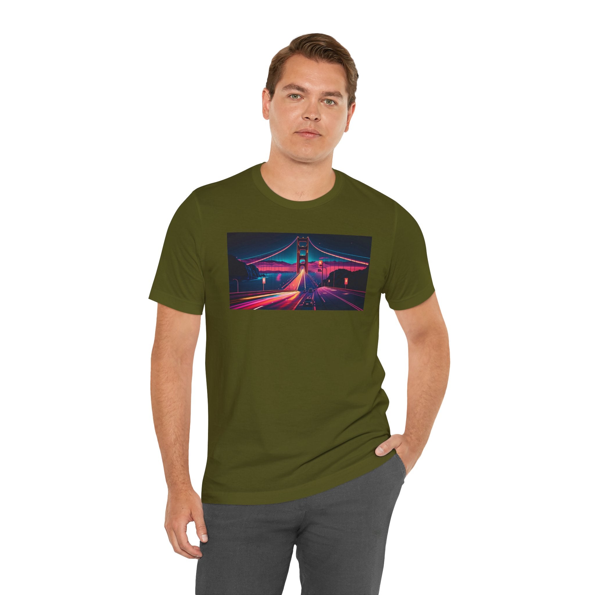 Unisex Jersey Short Sleeve Tee - Golden Gate Bridge, San Francisco, USA