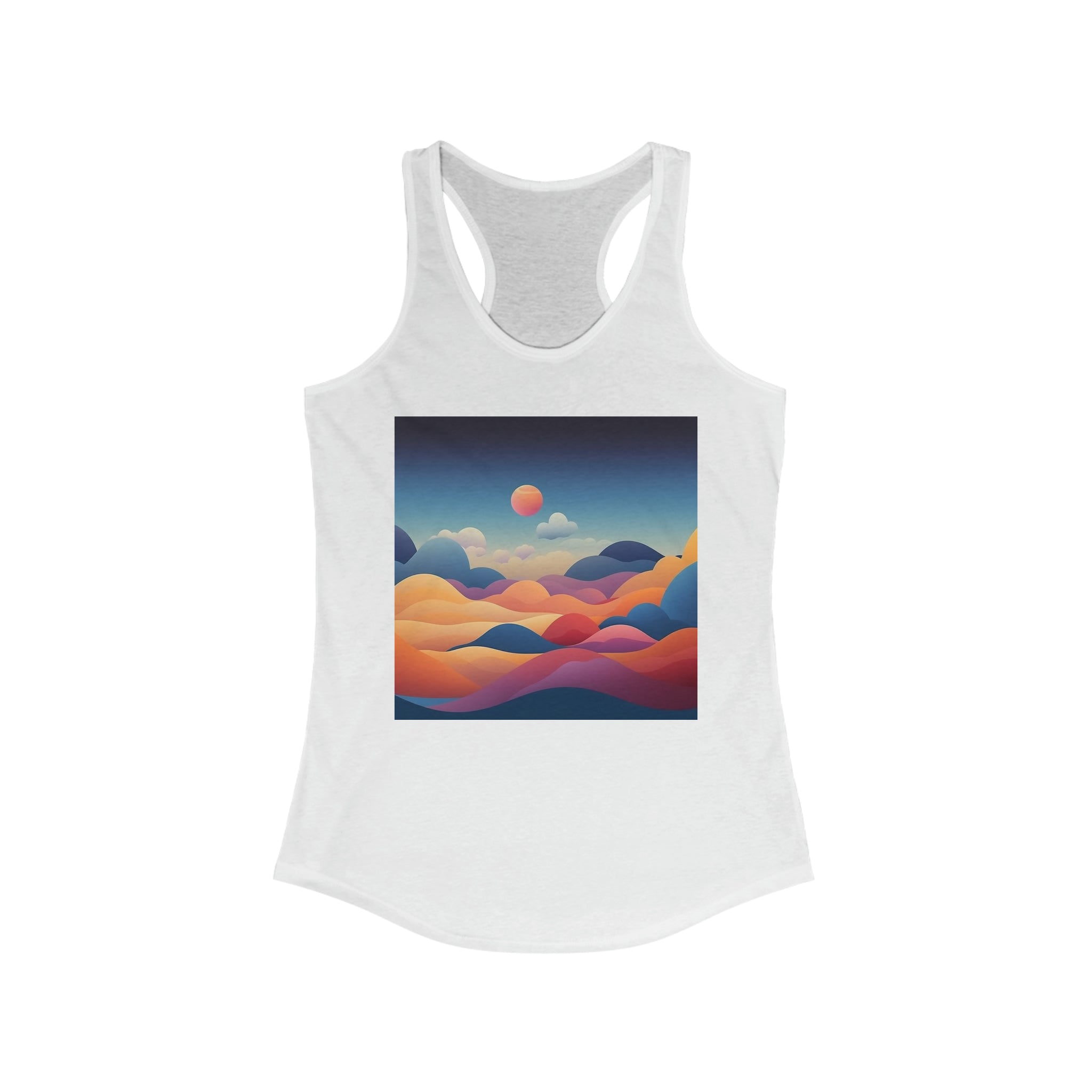 Women's Ideal Racerback Tank - Vector Art Design 06