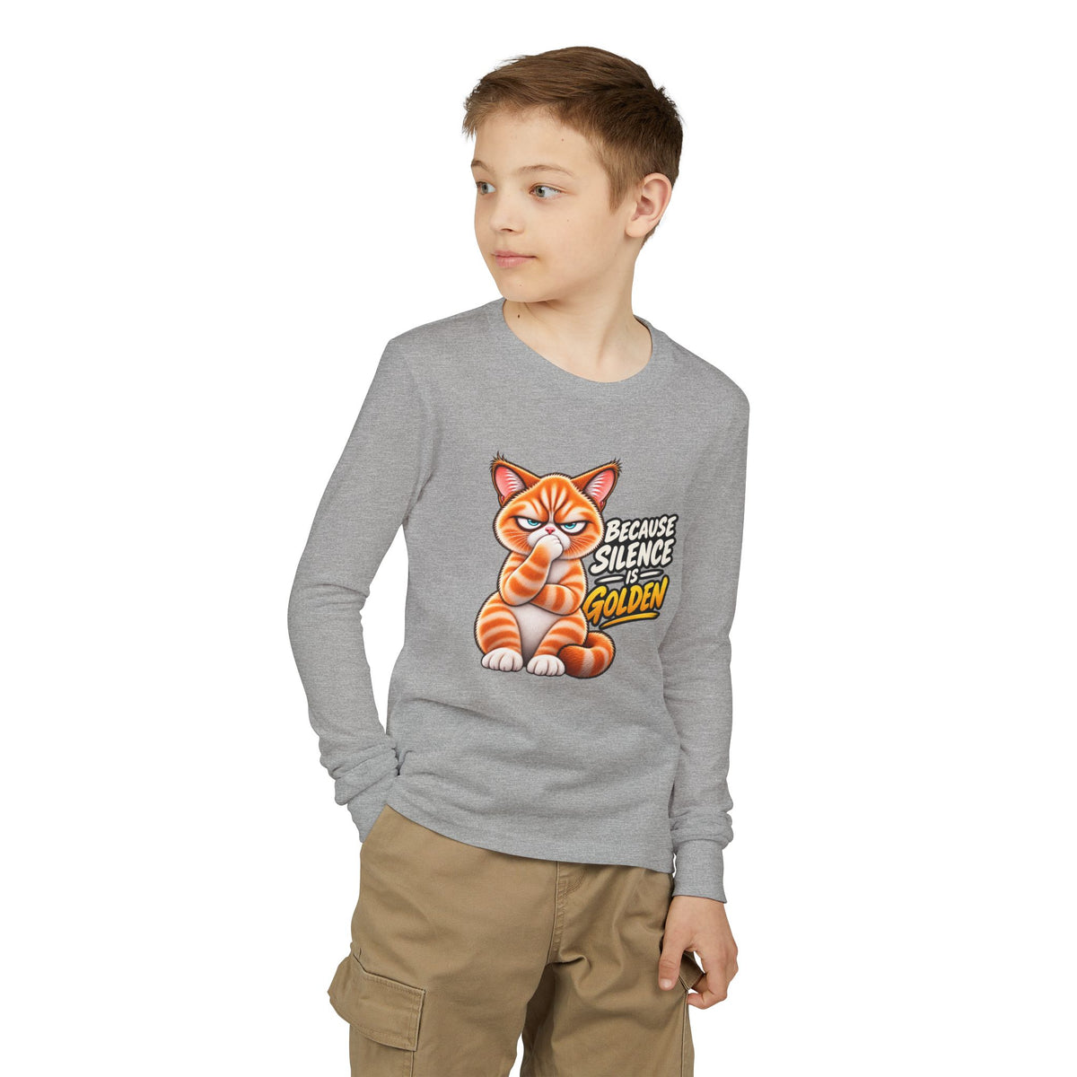 Silence is Golden - Mildly Feral - Youth Long Sleeve Tee