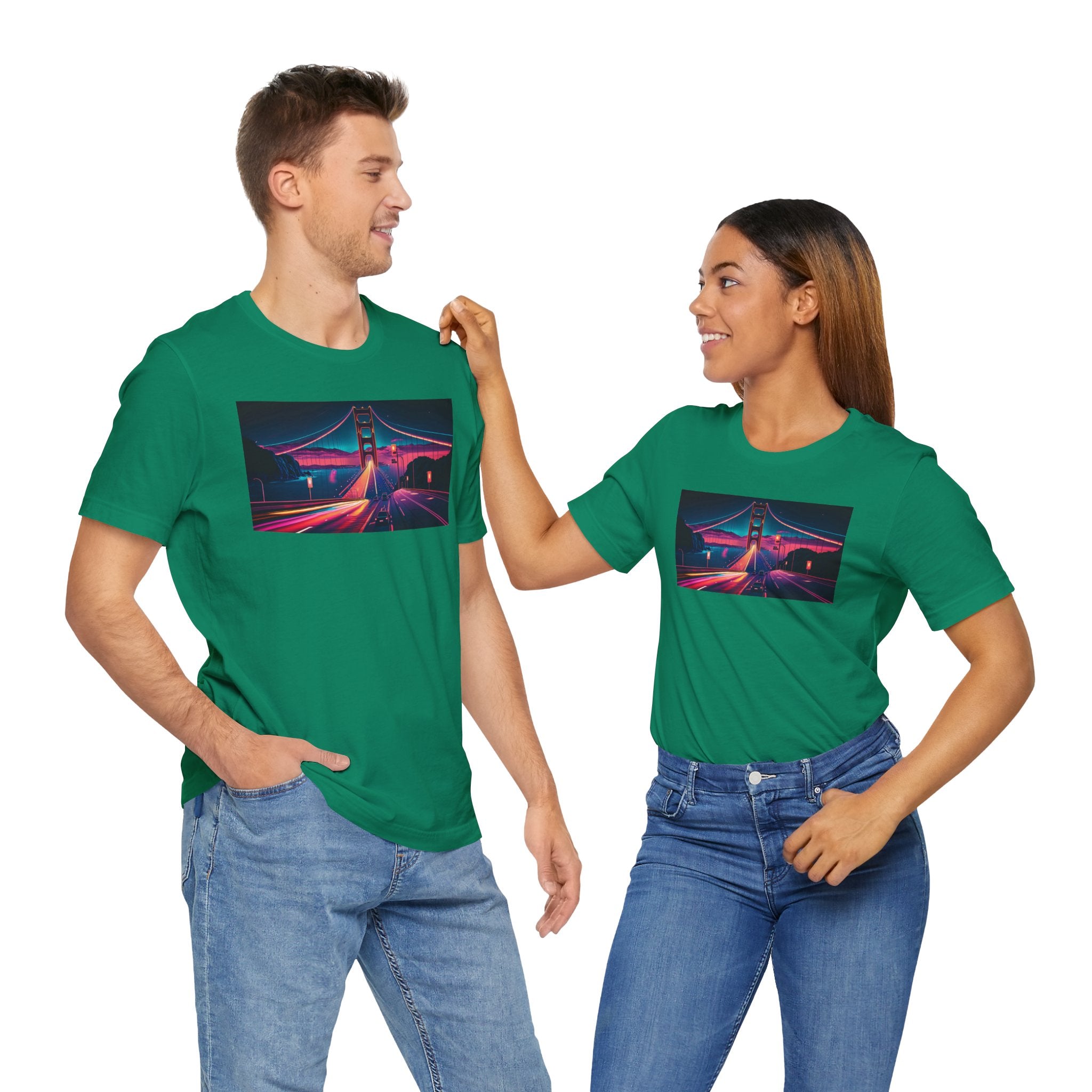 Unisex Jersey Short Sleeve Tee - Golden Gate Bridge, San Francisco, USA