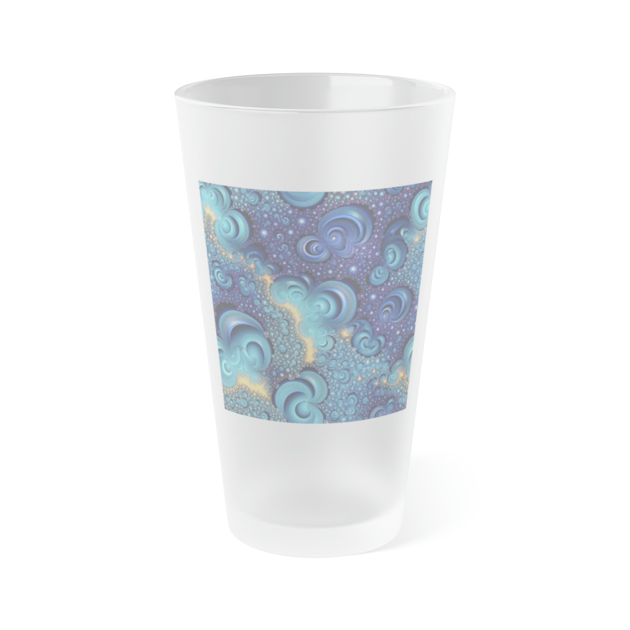 Frosted Pint Glass, 16oz - Vibrant Designs 07