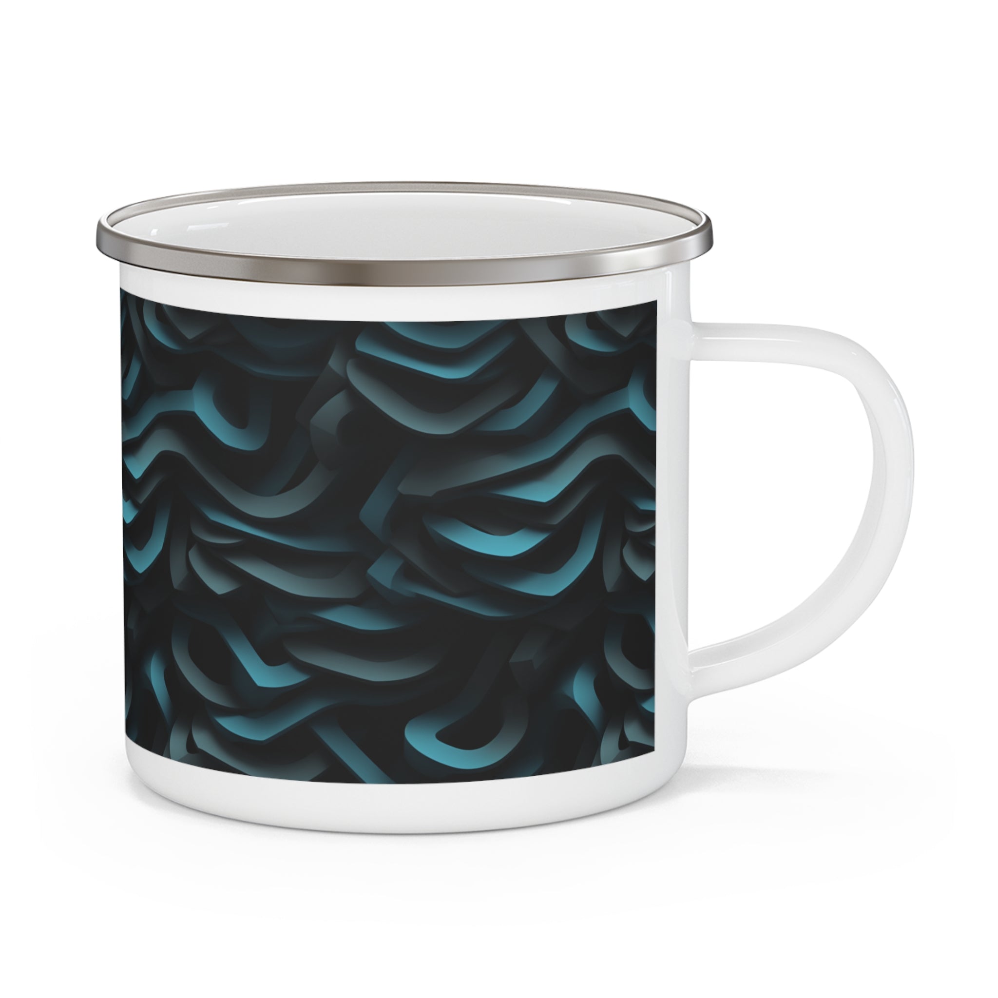 Enamel Camping Mug - Seamless Designs 05