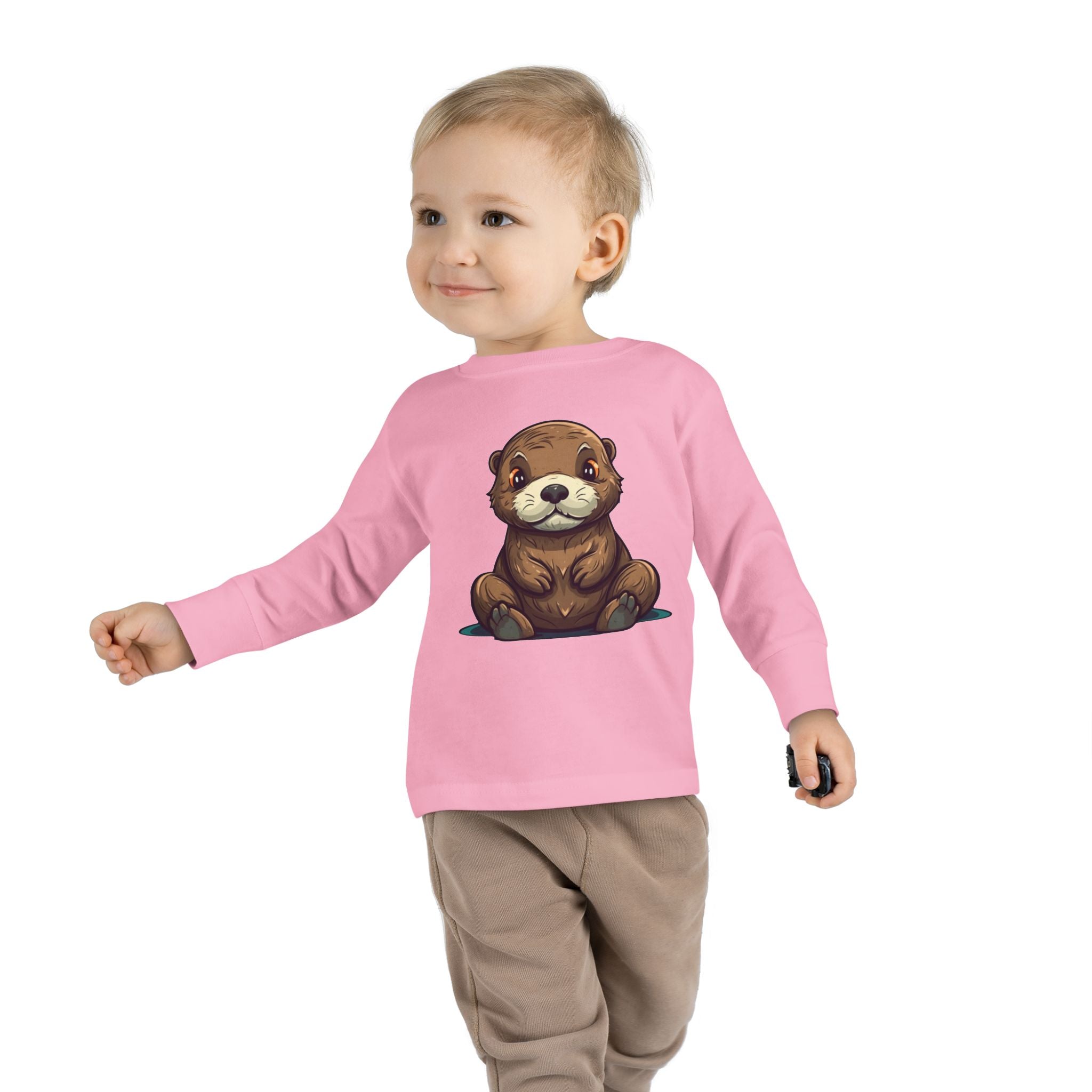 Toddler Long Sleeve Tee - Sea Otter Pup